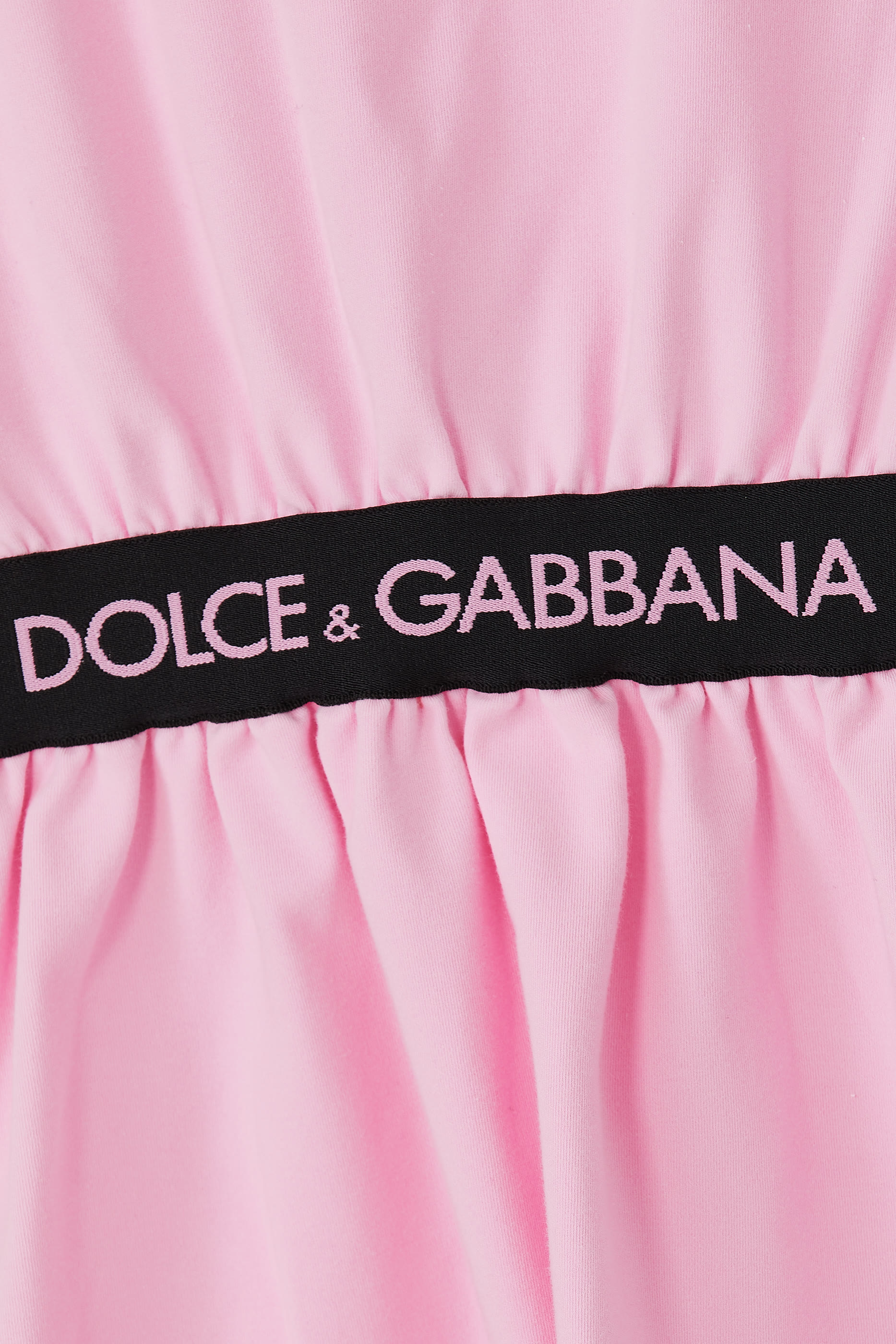 Logo Belt Jersey Dress