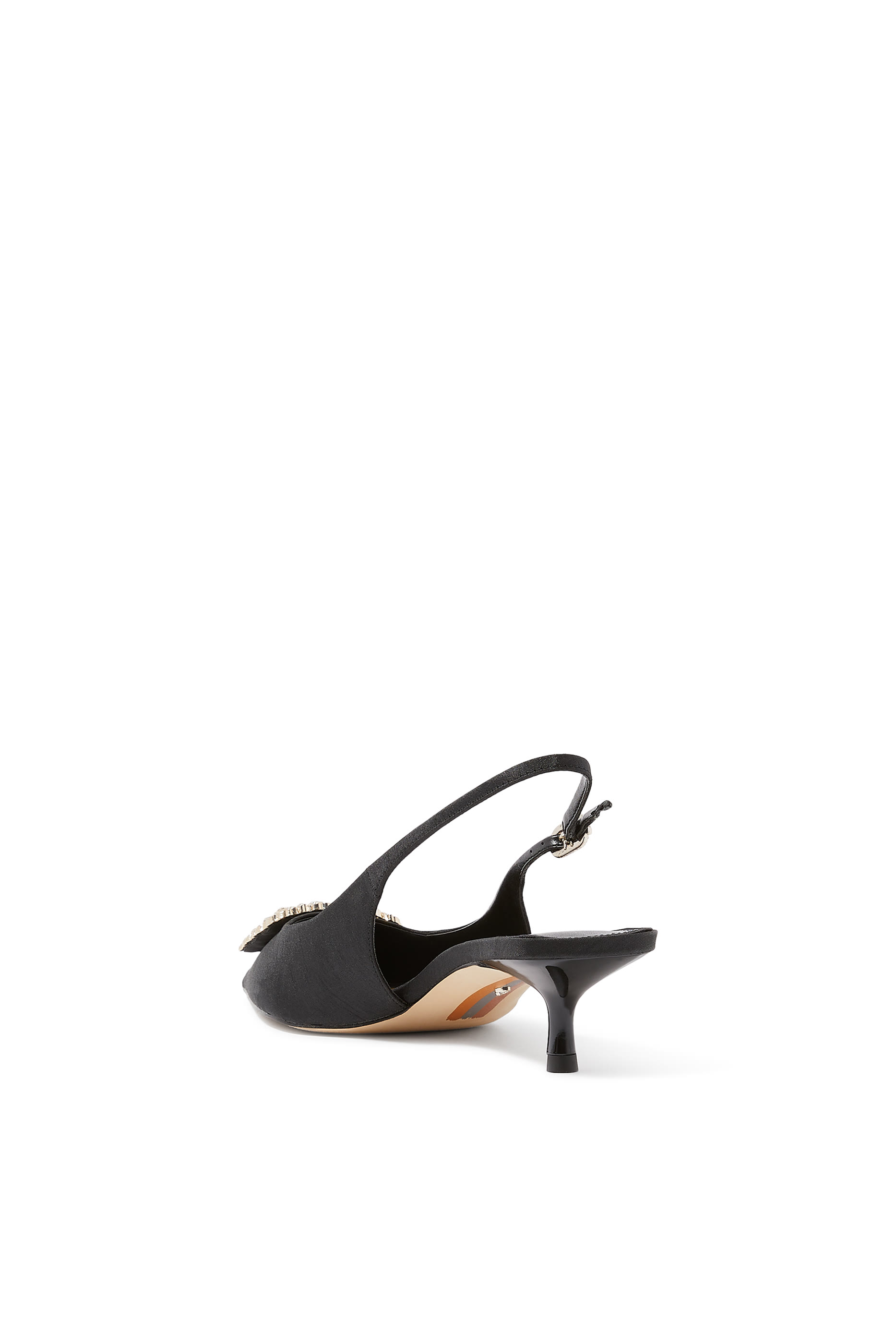 Kaitlyn Crystal Buckle Slingback 45 Pumps