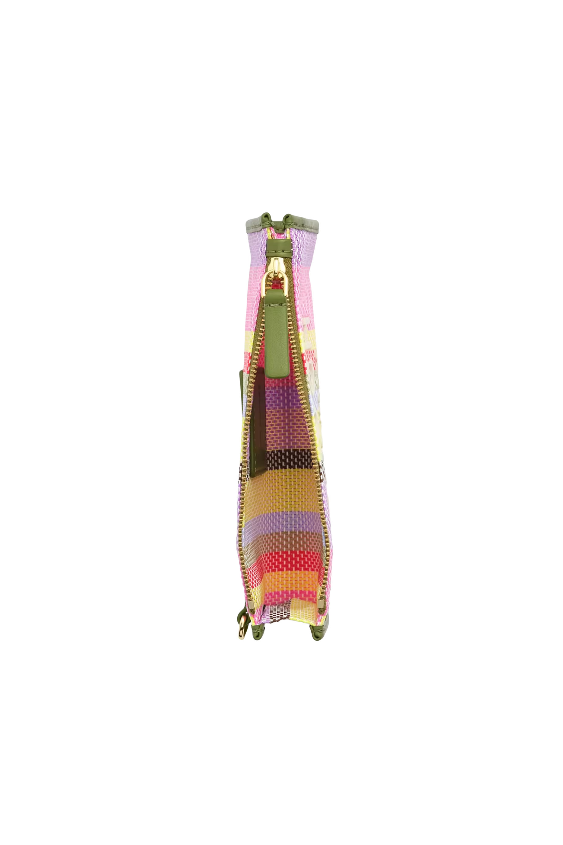 Stripe Mesh Pouch 