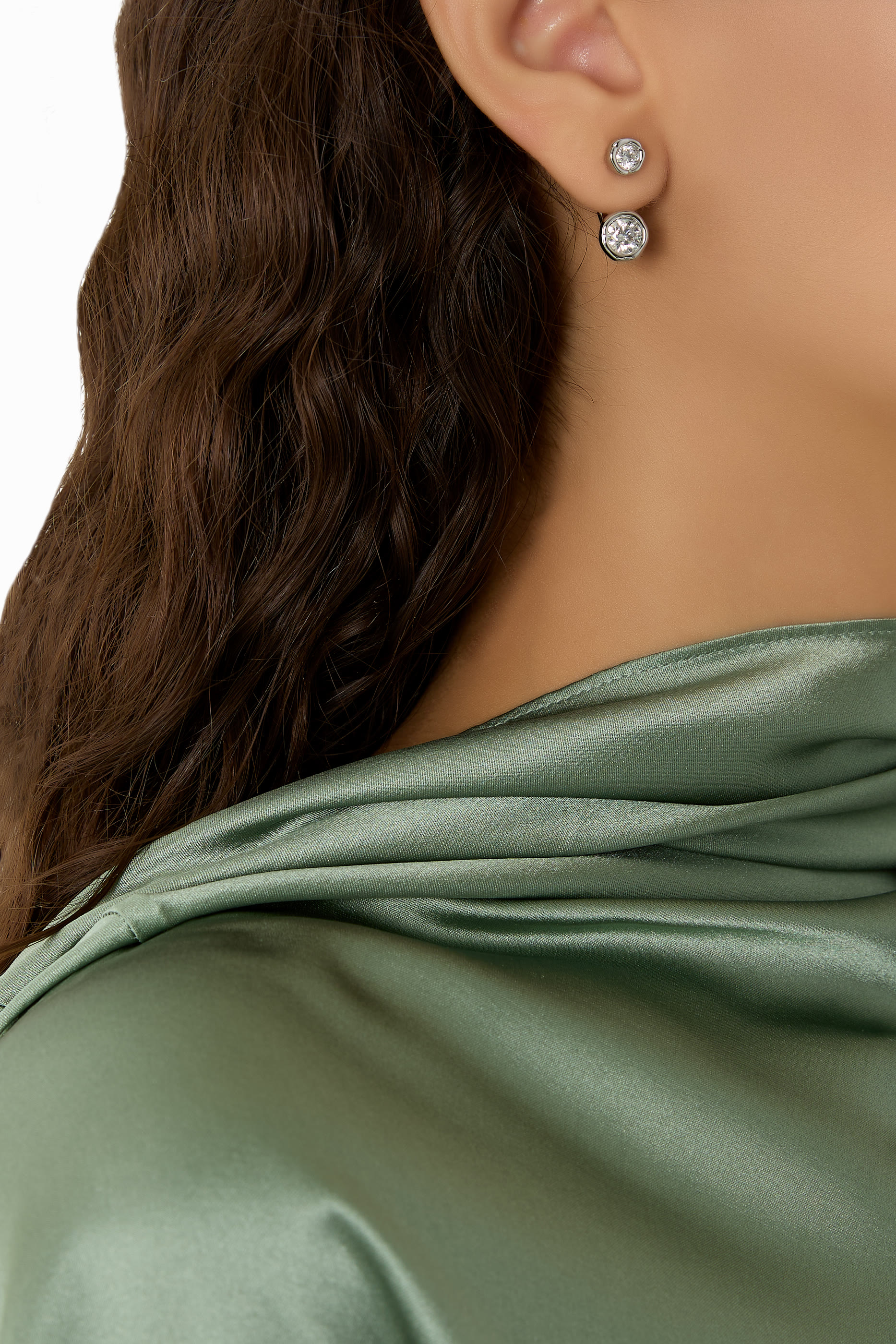 Asterales Molten Front Back Earrings