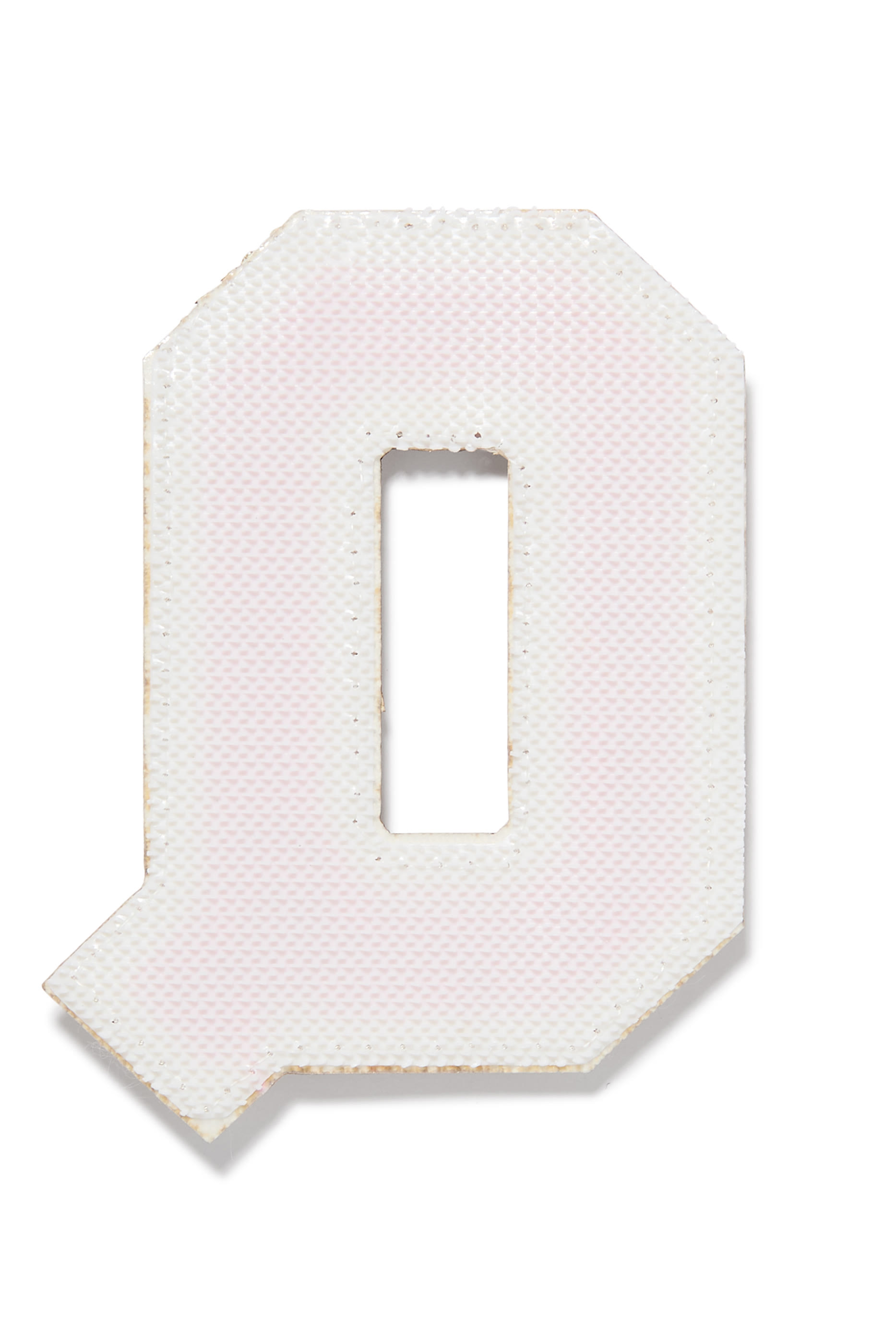 3” Chenille Sparkle Q Letter Patch