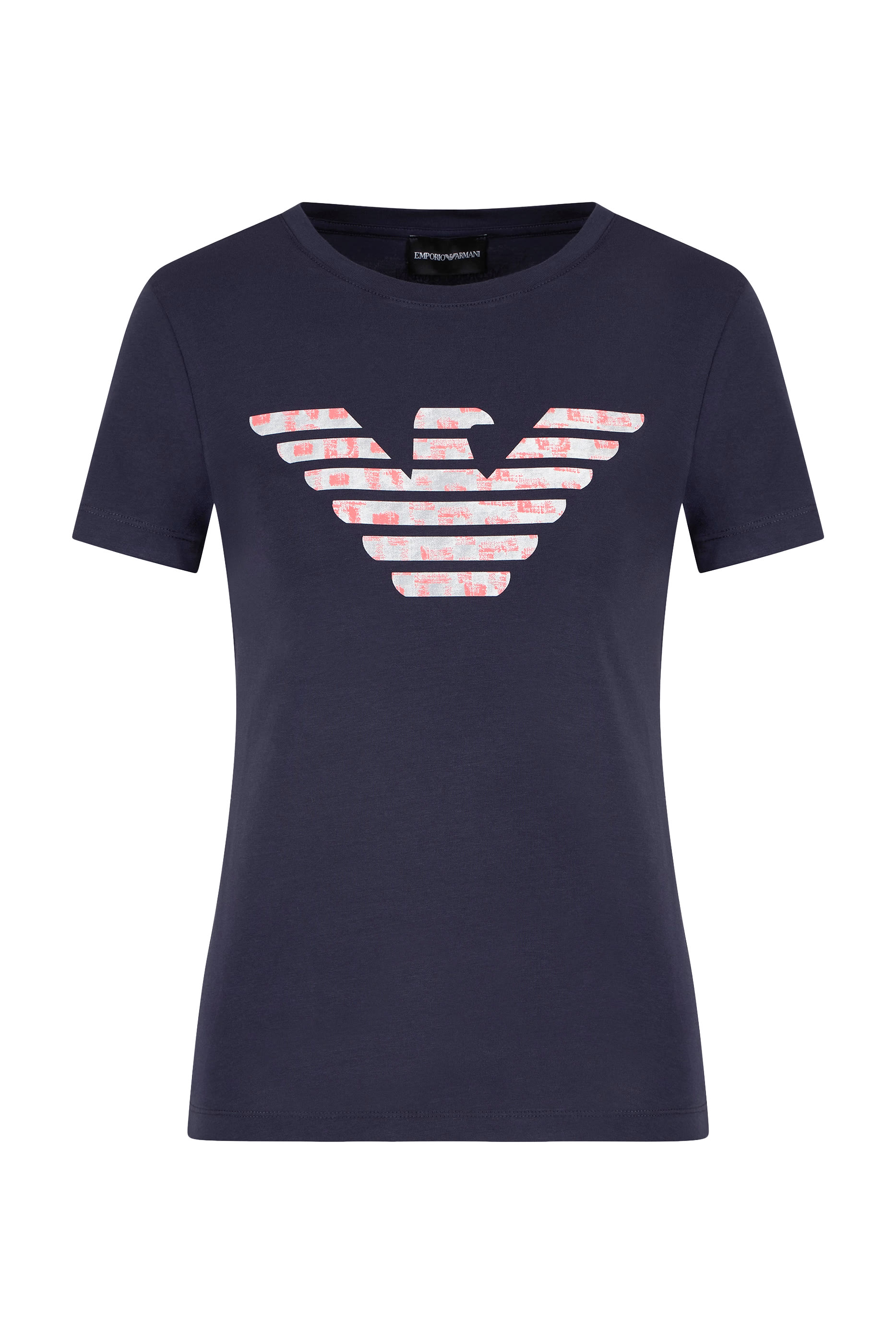 ASV Stretch-Jersey Slim-Fit T-Shirt with Oversized Eagle Pattern