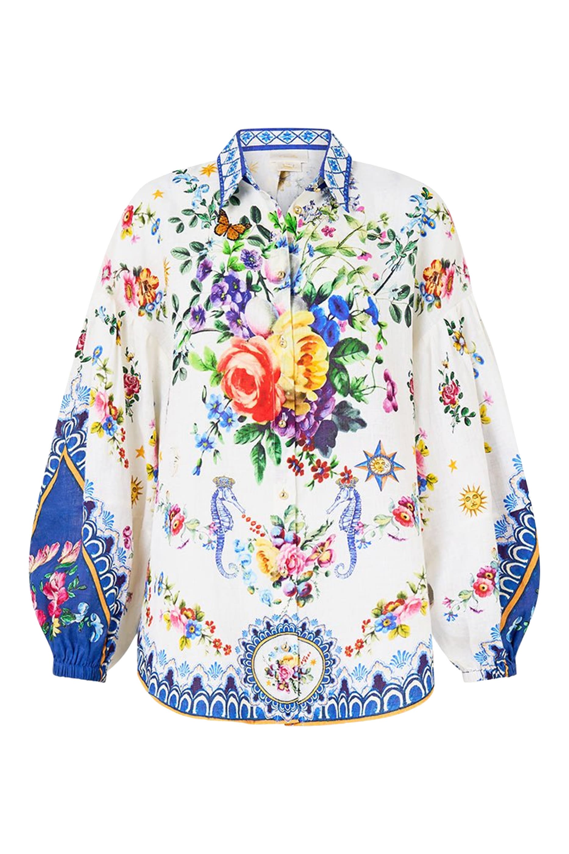 Balloon Sleeve Shirt Blouse