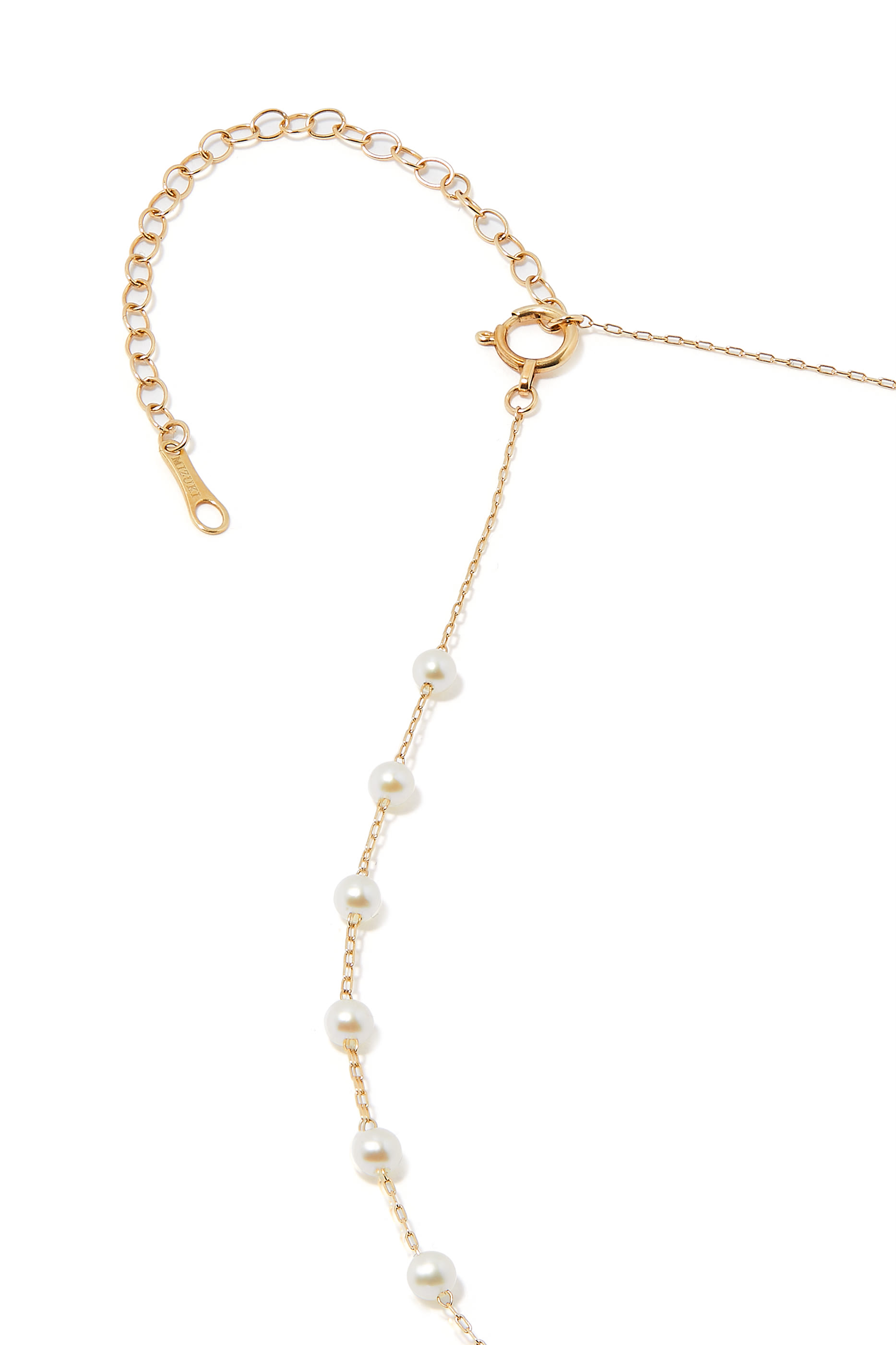 Floating Pearl Chain Necklace
