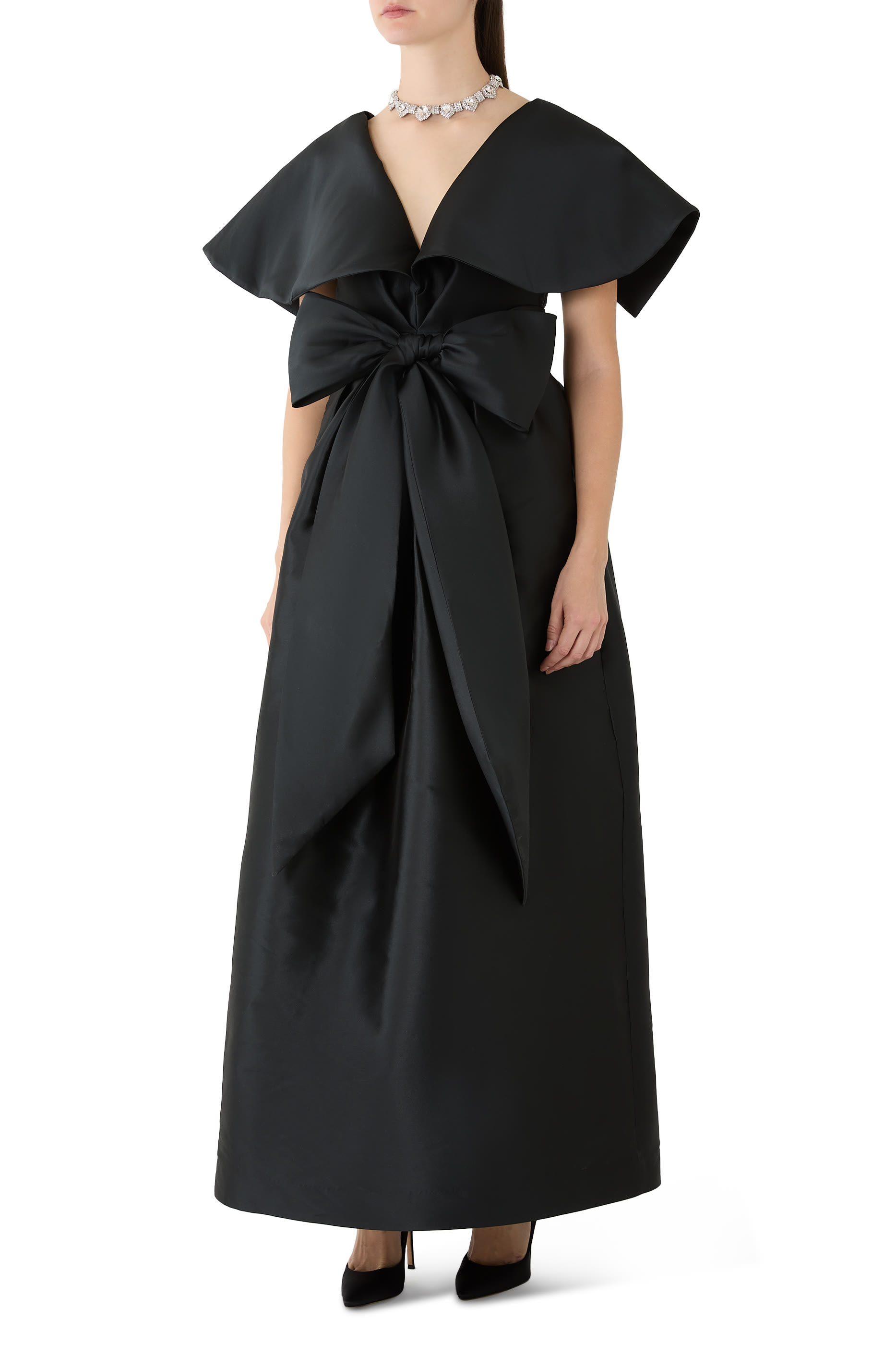 Shour Sleeves Gown