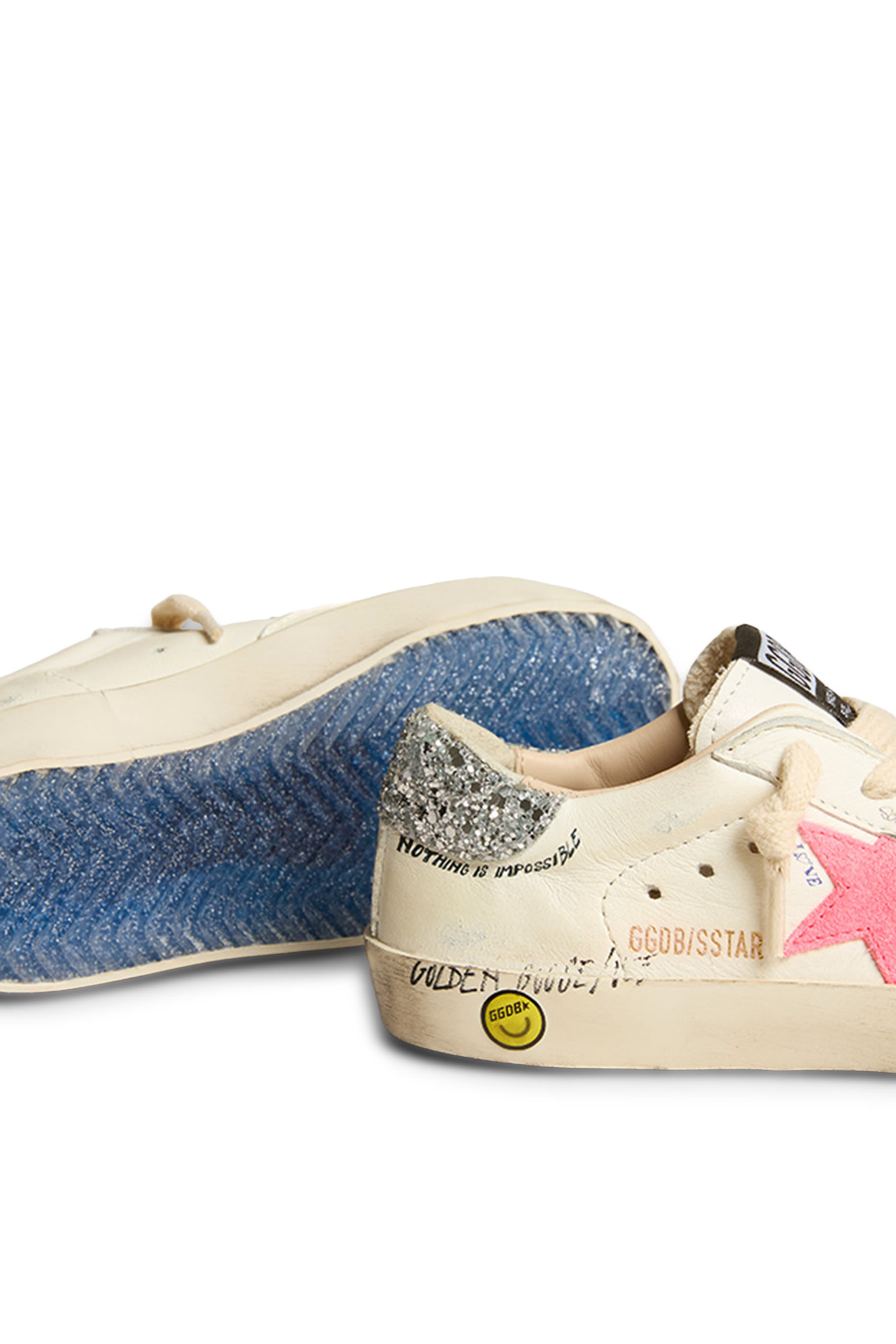 Kids Super-Star Nappa Leather Sneakers