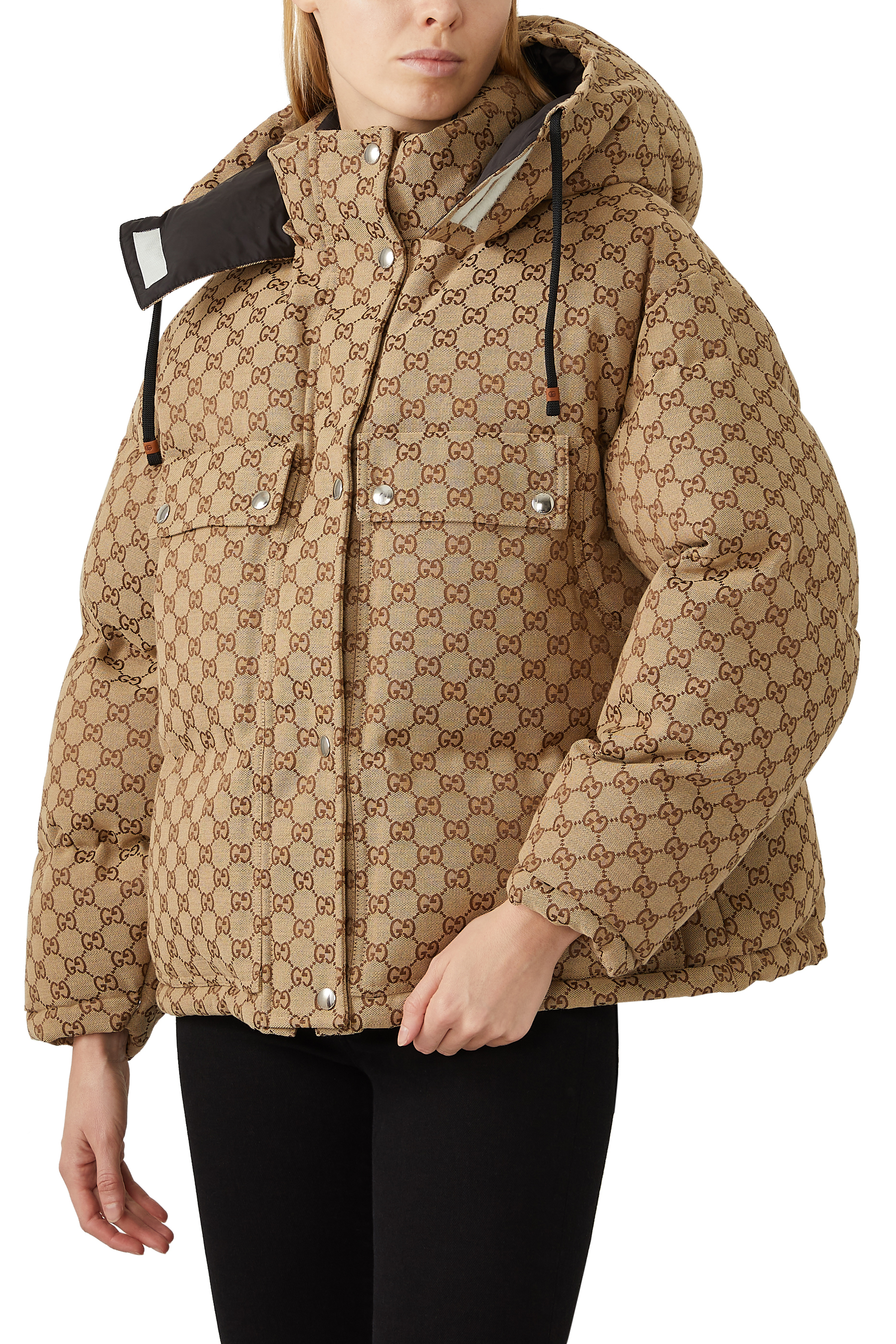 GG Cotton Canvas Puffer Jacket
