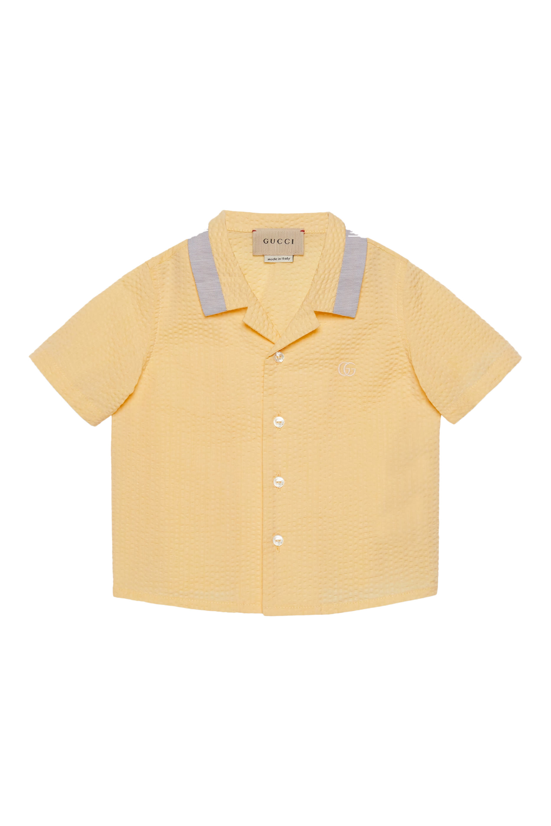 Kids Crinkled Cotton Shirt