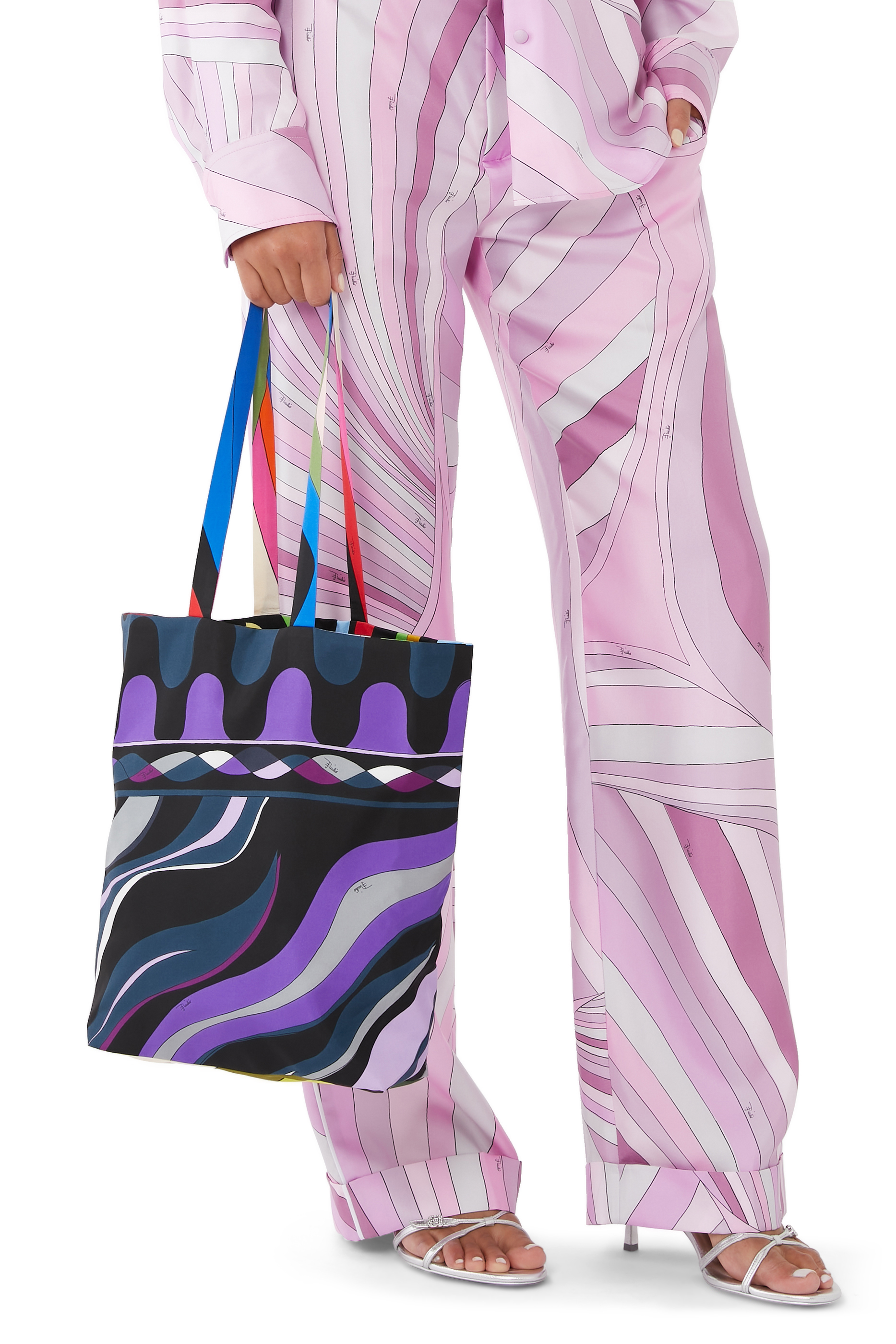 Gallery Reversible Silk Twill Tote Bag