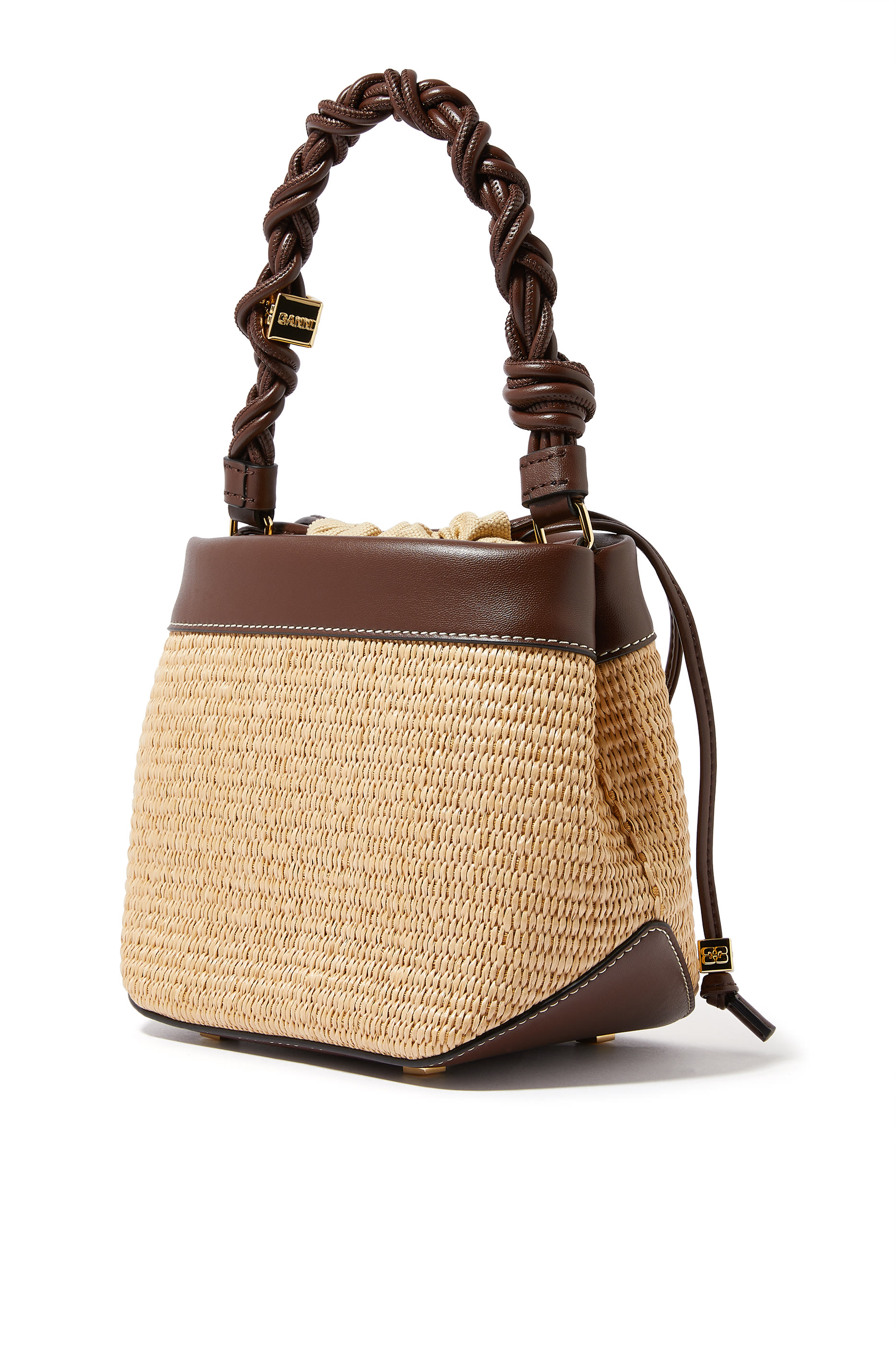 Bou Bucket Raffia Bag