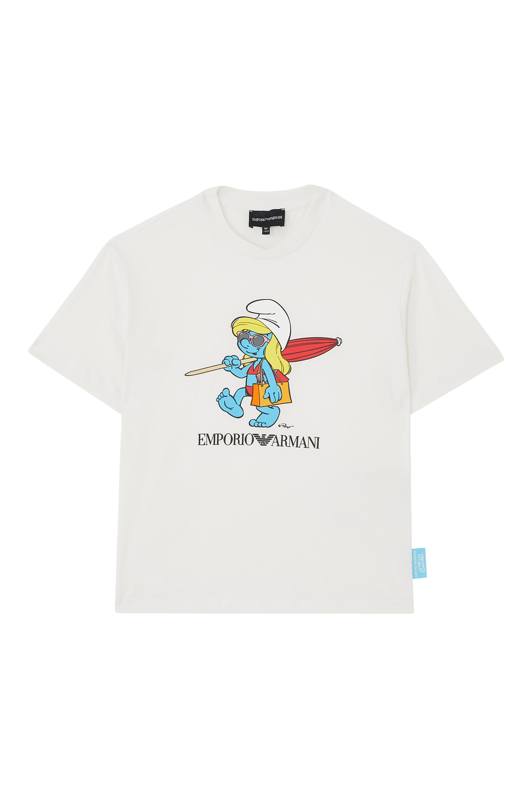 Kids Smurfs Print T-Shirt