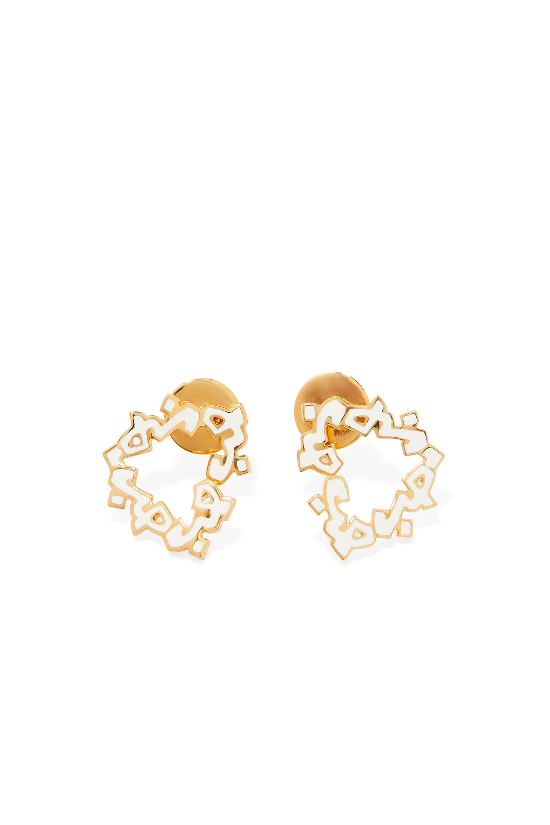 Al Hobb Earrings, 18K Gold
