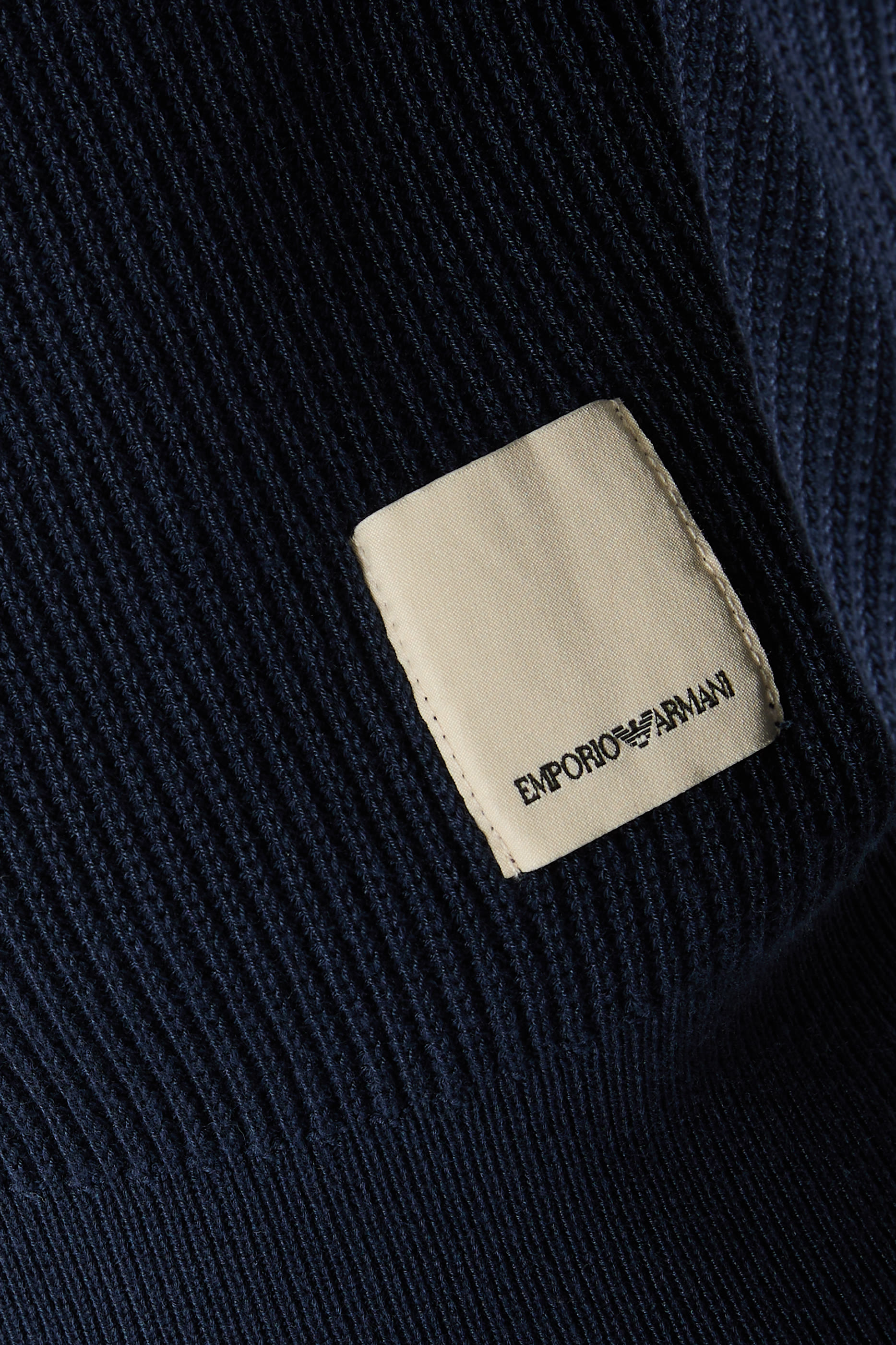 New York Capsule Collection Rib-Knit Polo Shirt