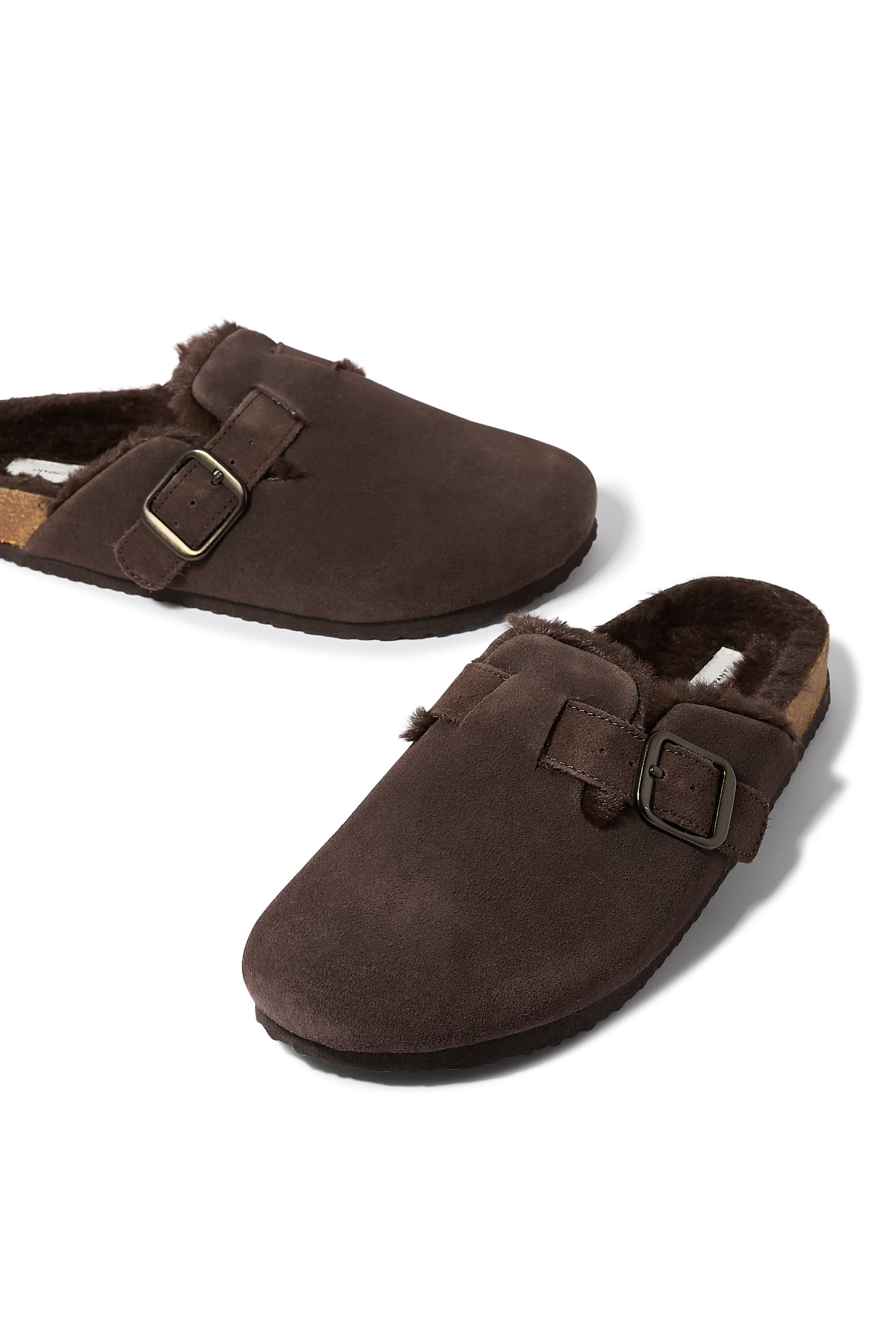  Suede Corkbed Mule Slippers
