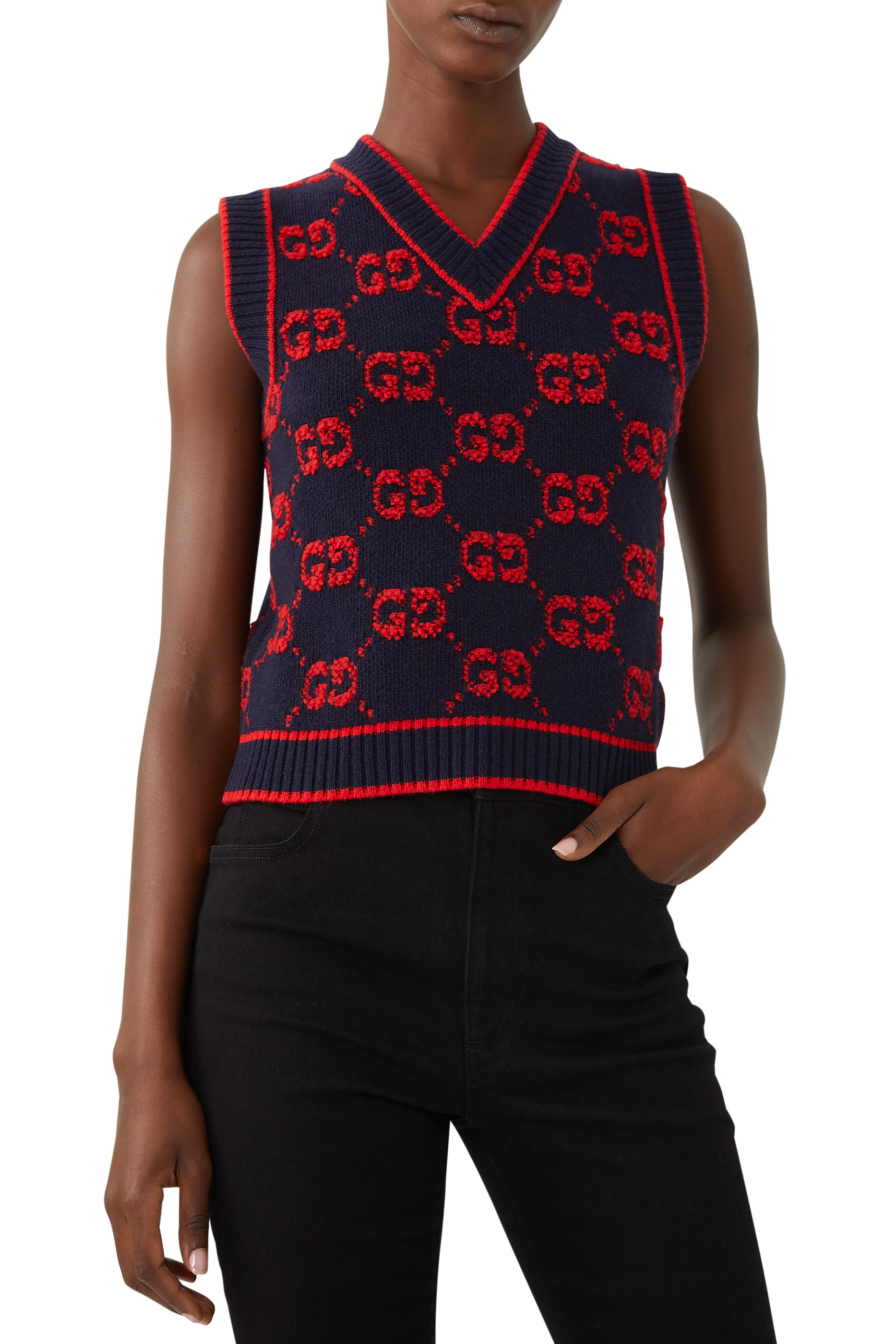 Monogram Wool Jacquard Vest