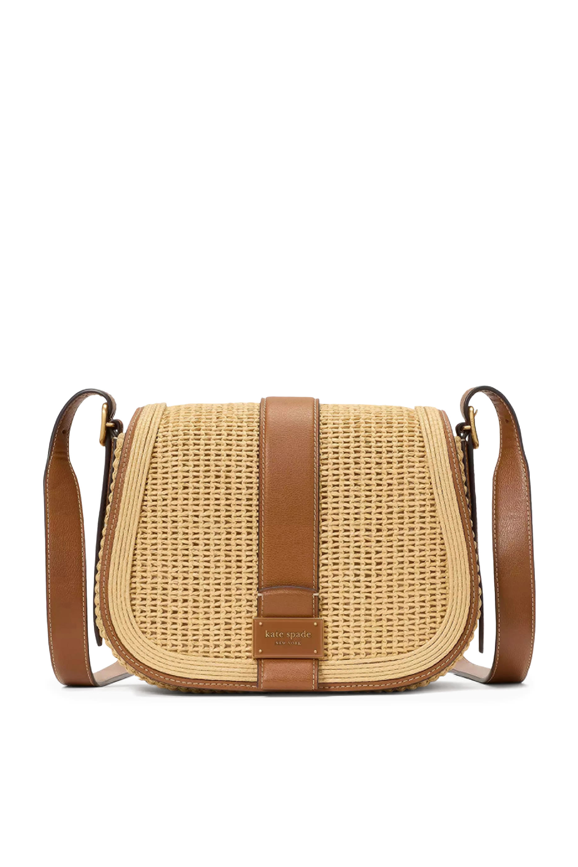Nouveau Straw Saddle Bag