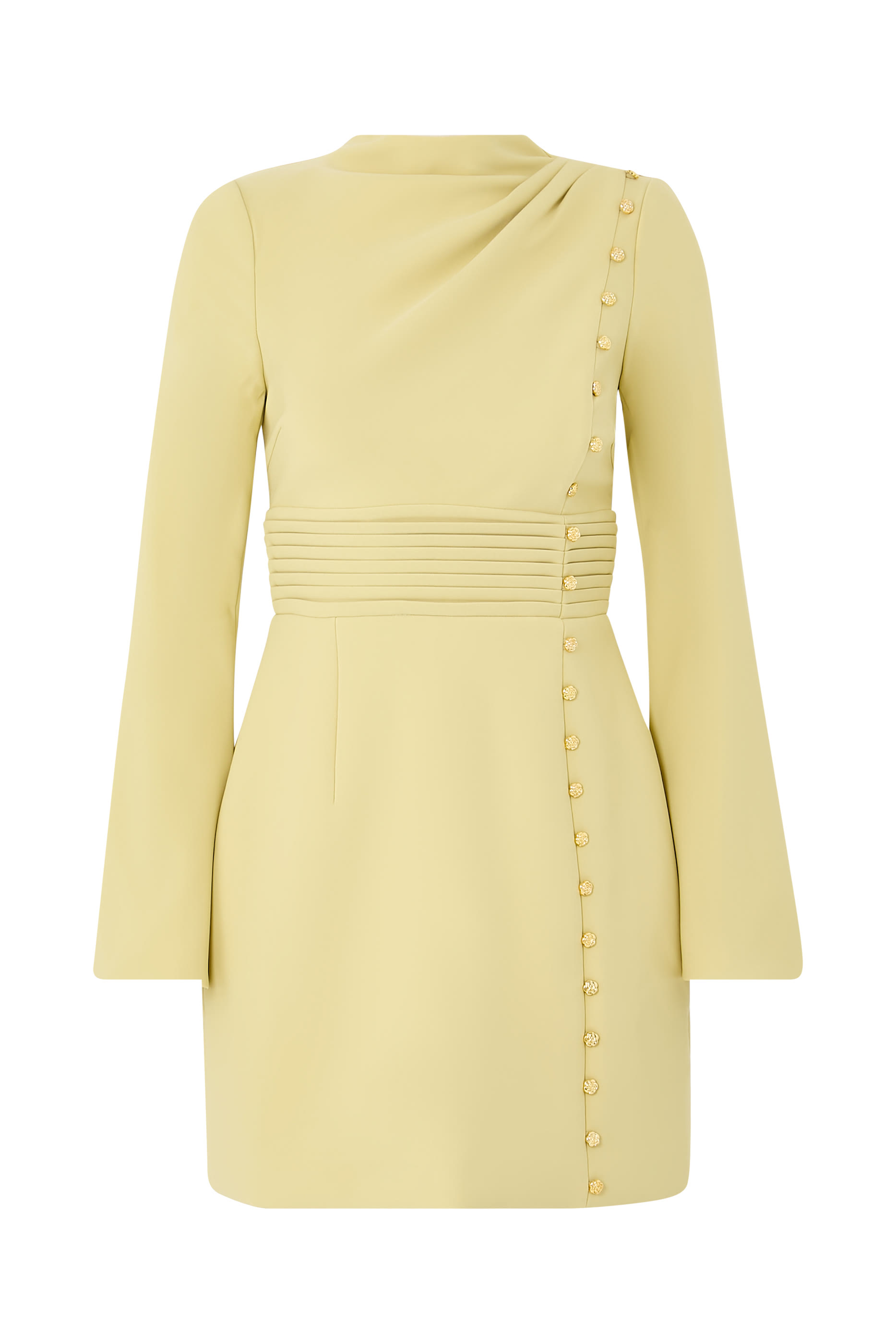 Gemma Rose Button Mini Dress