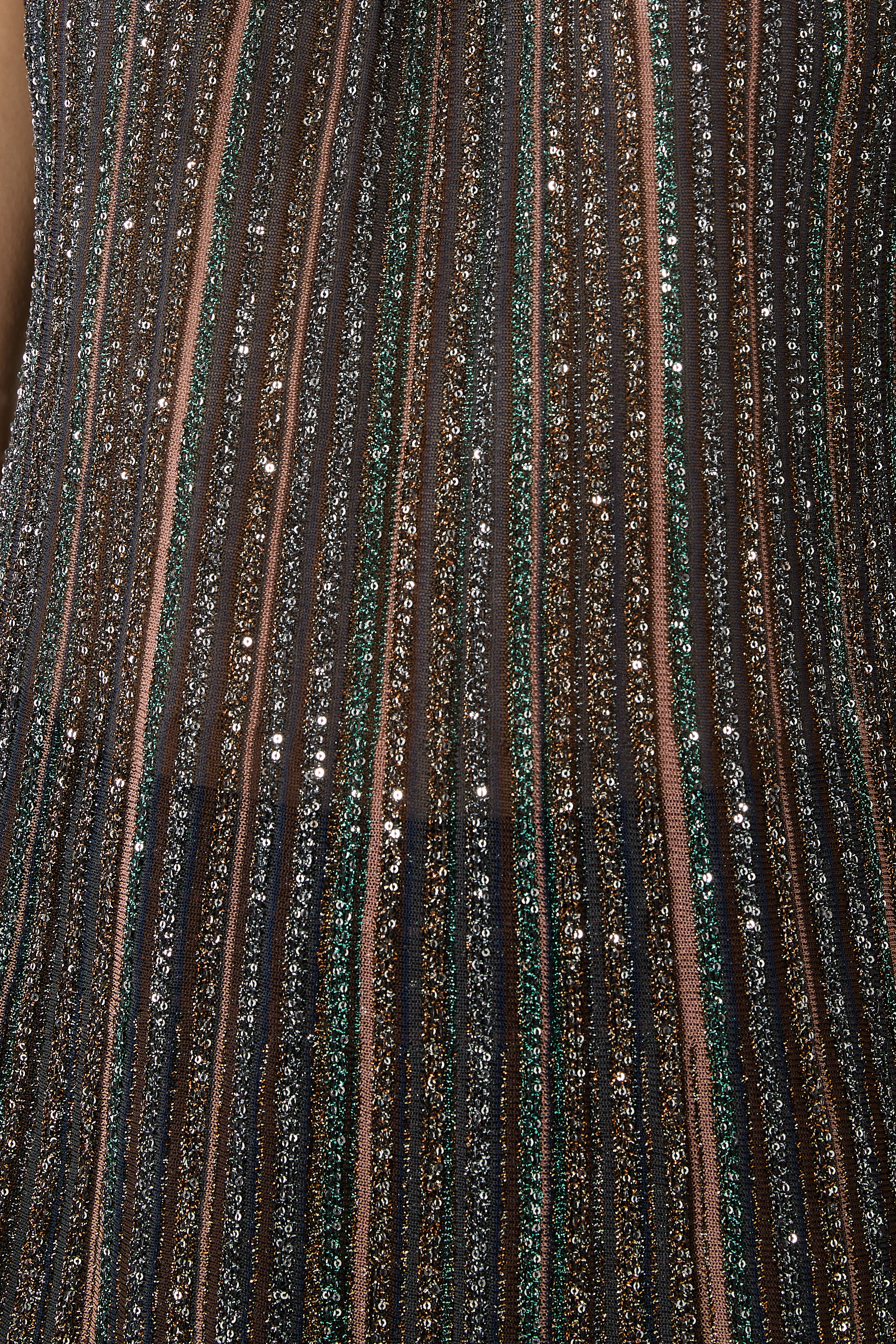 Ribbed Sleeveless Top with Scarf Collar 