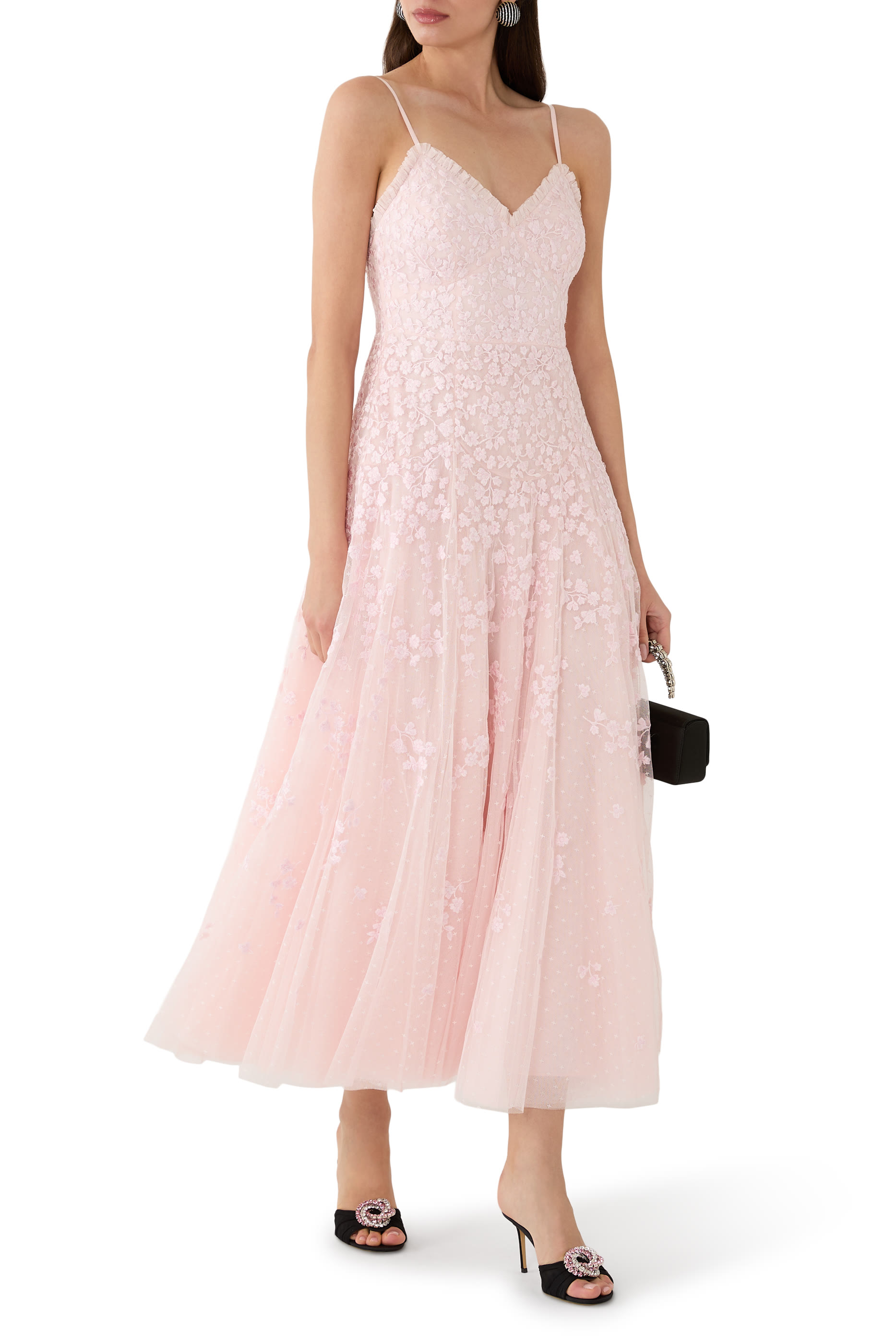 Scatter Blossom Cami Ankle Gown 