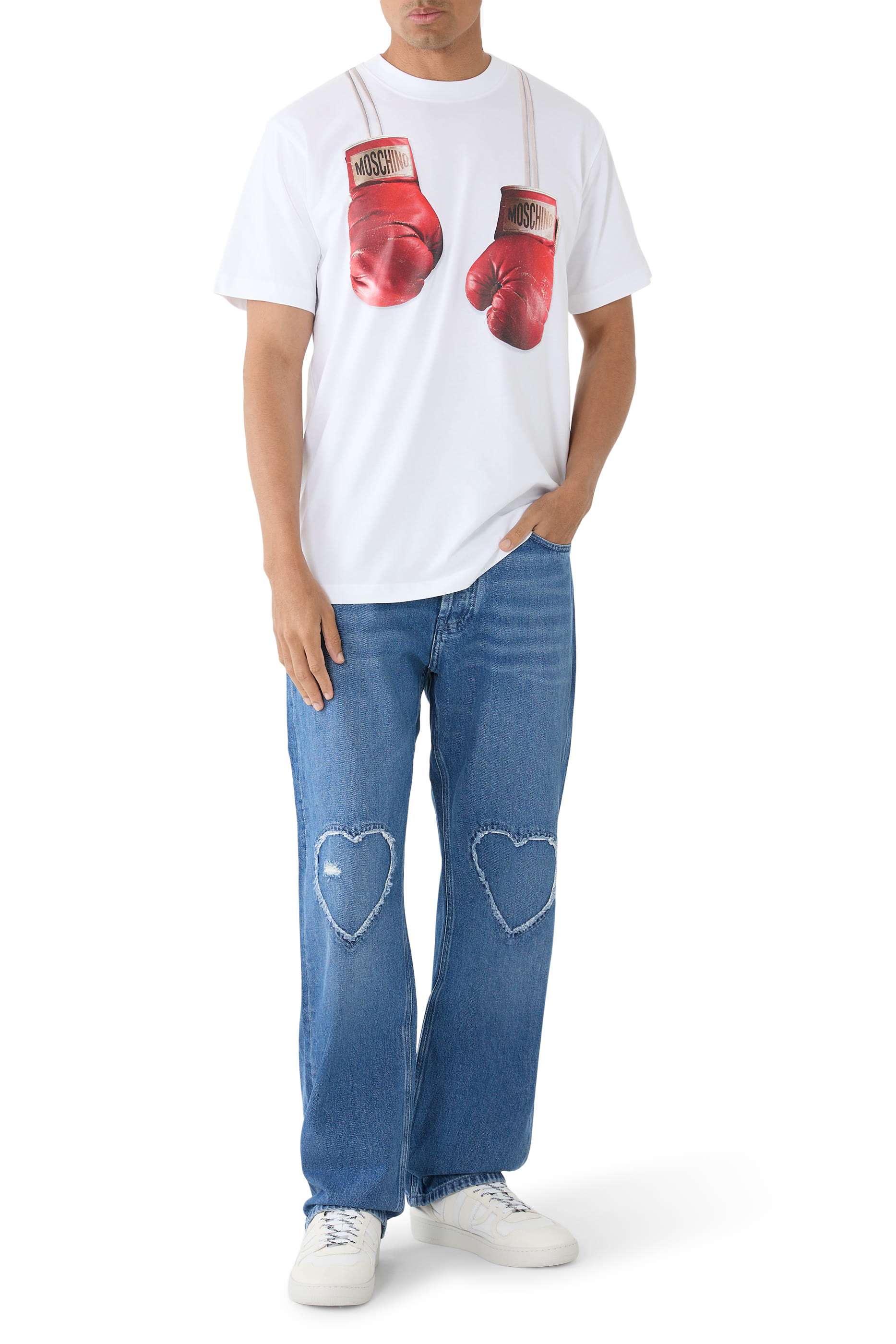 Hearts Denim Straight Jeans