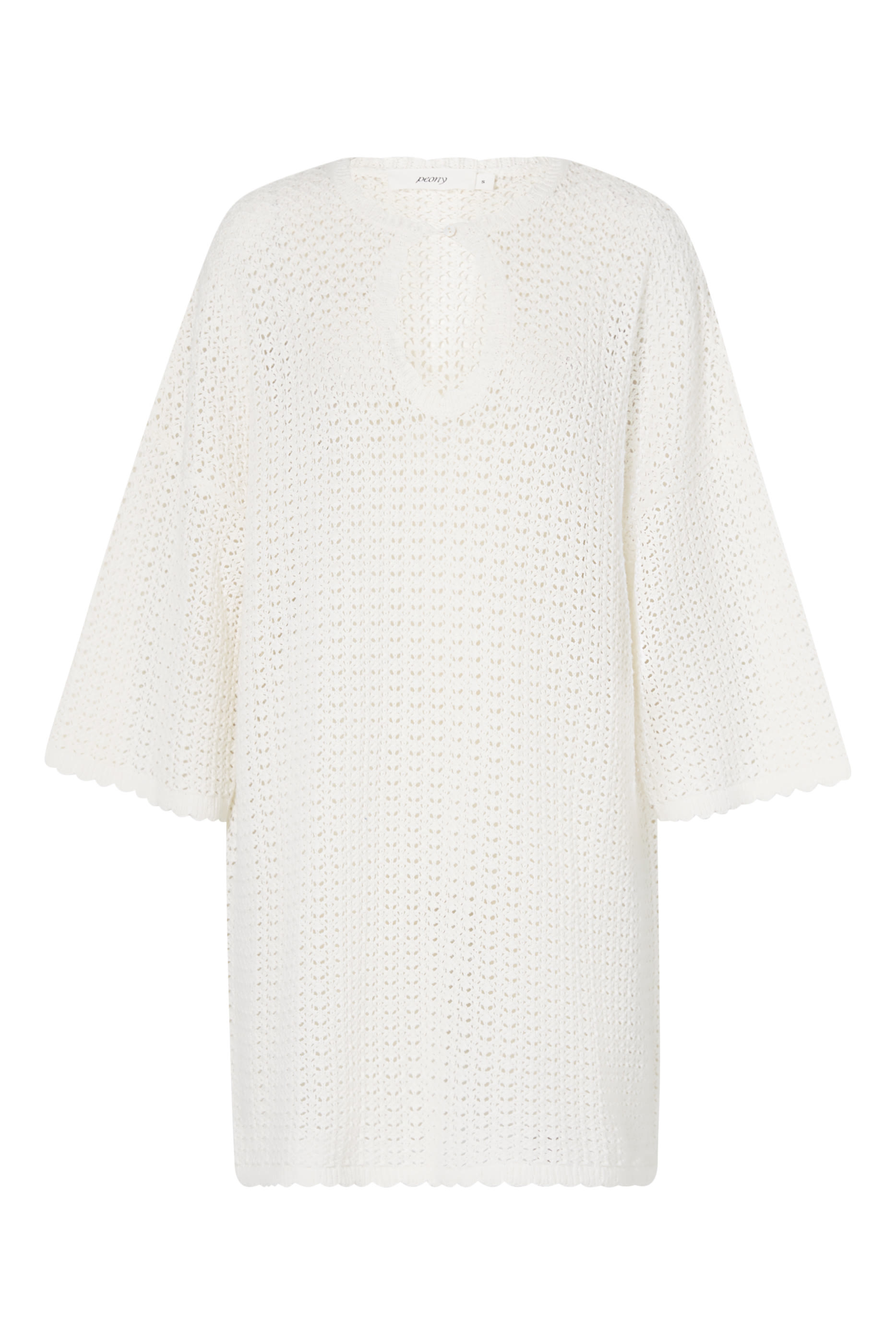 Pointelle Oversized Mini Dress