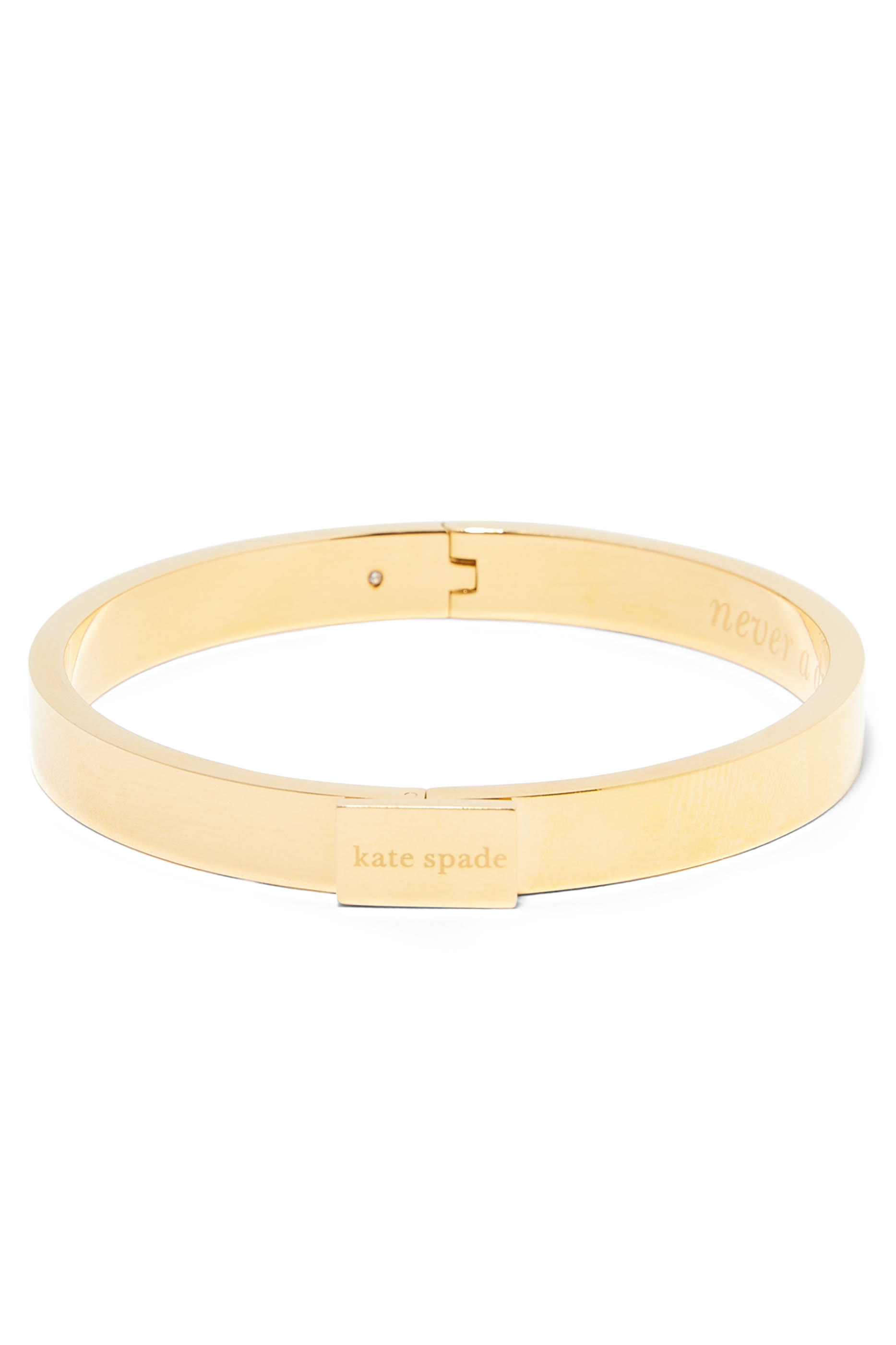 Never A Dull Moment Idiom Bangle, Plated Metal