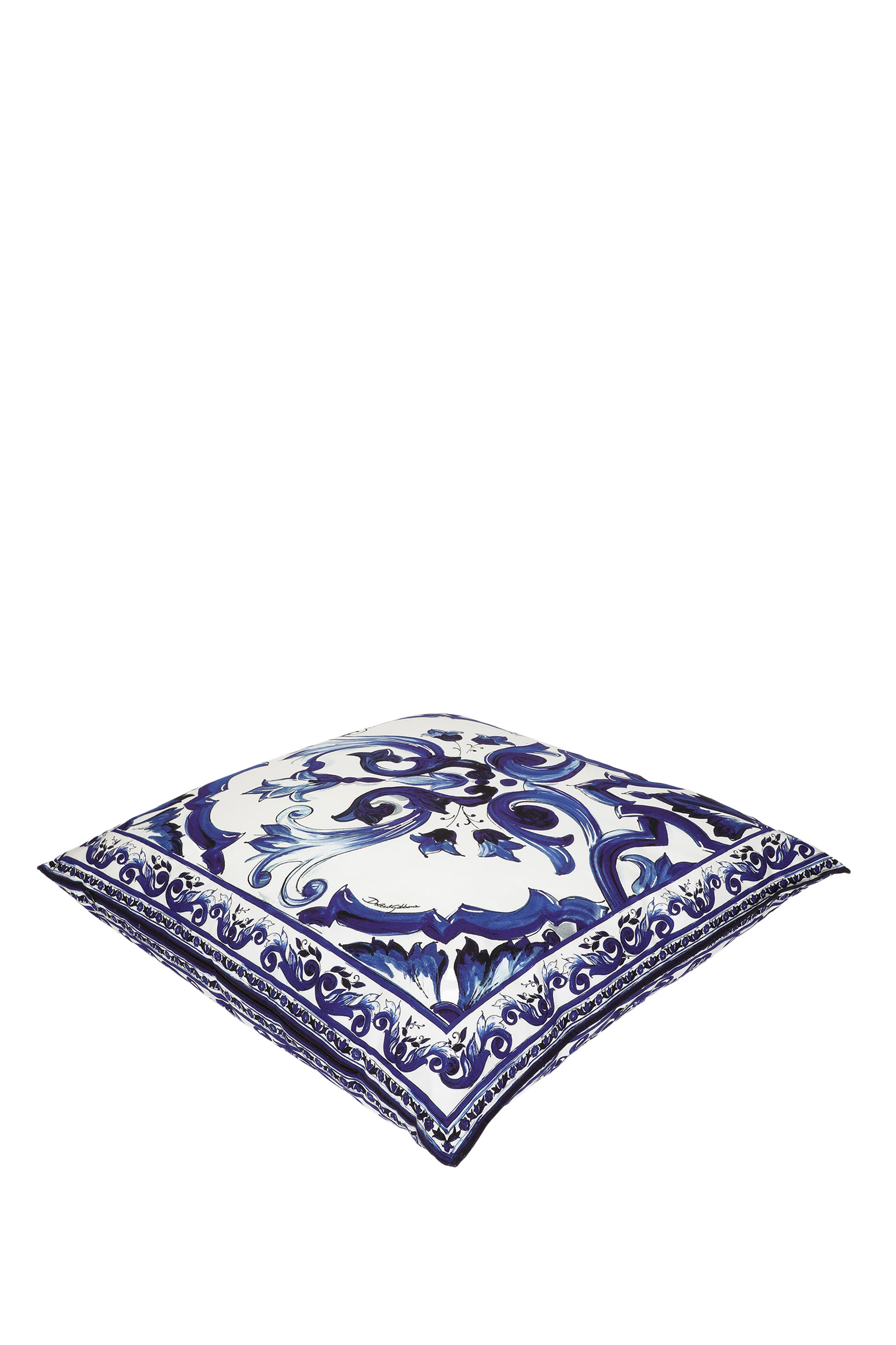 Blu Mediterraneo Large Canvas Cushion