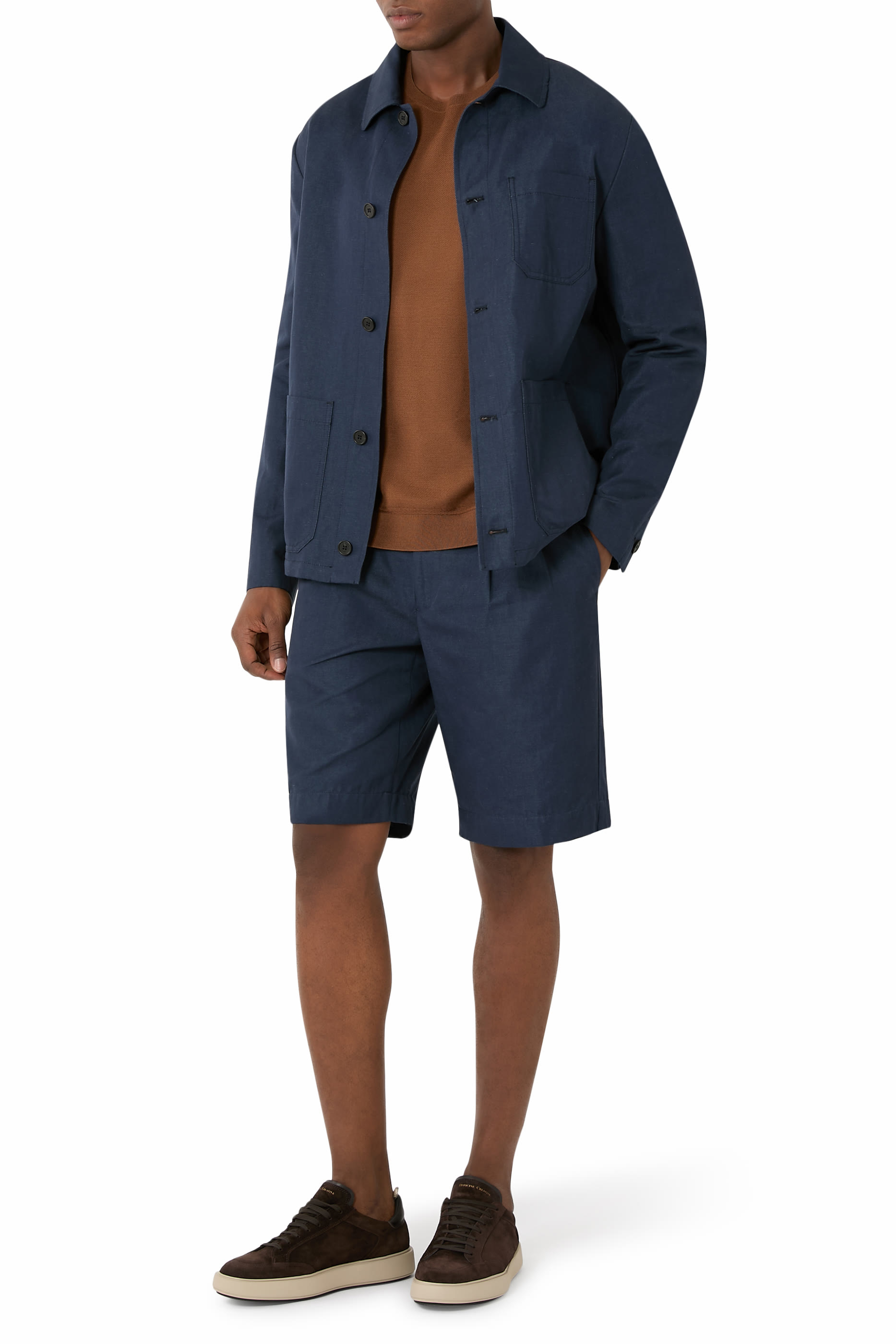 Silk-Cotton Crewneck Sweater