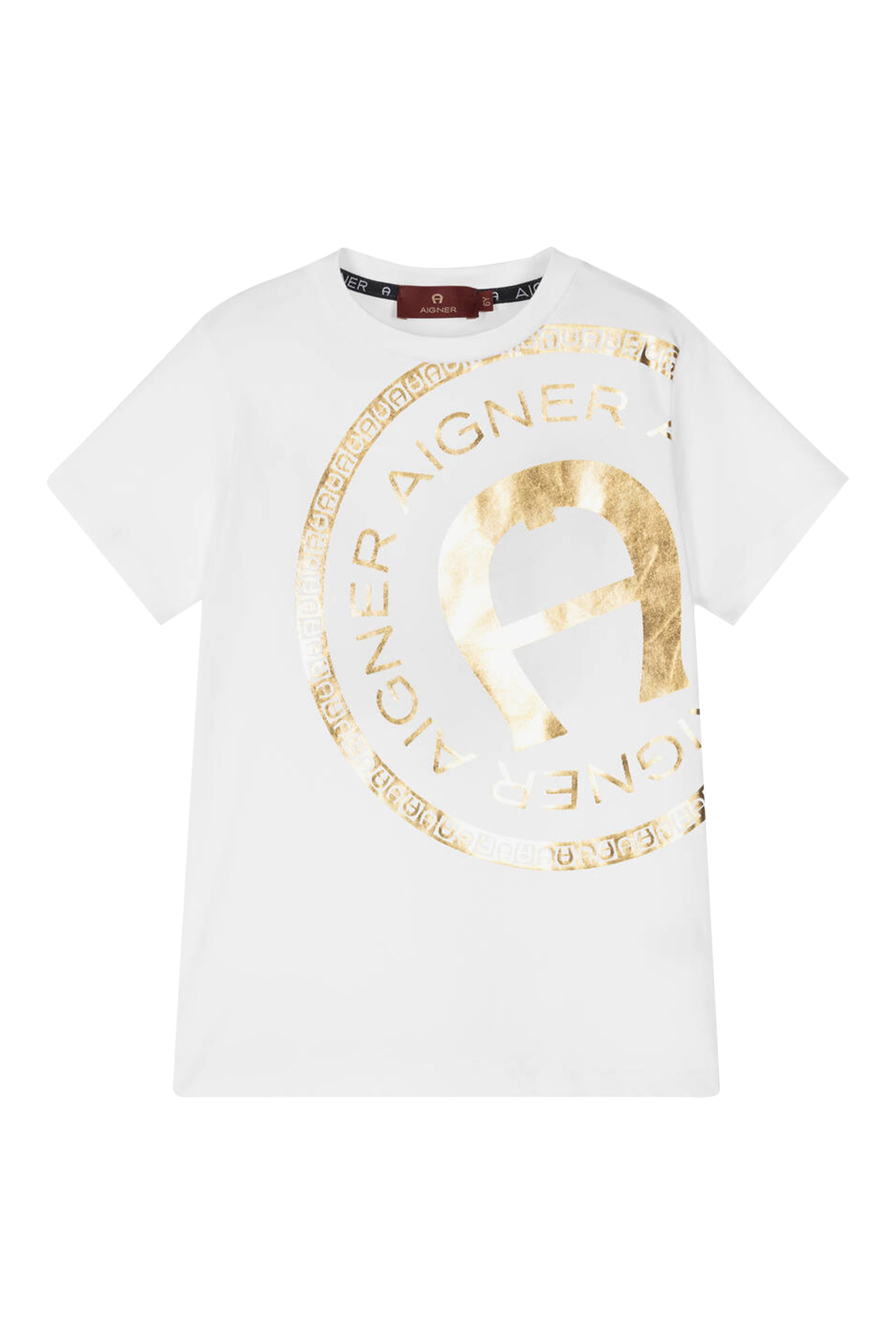Kids Cotton Foil Logo T-Shirt