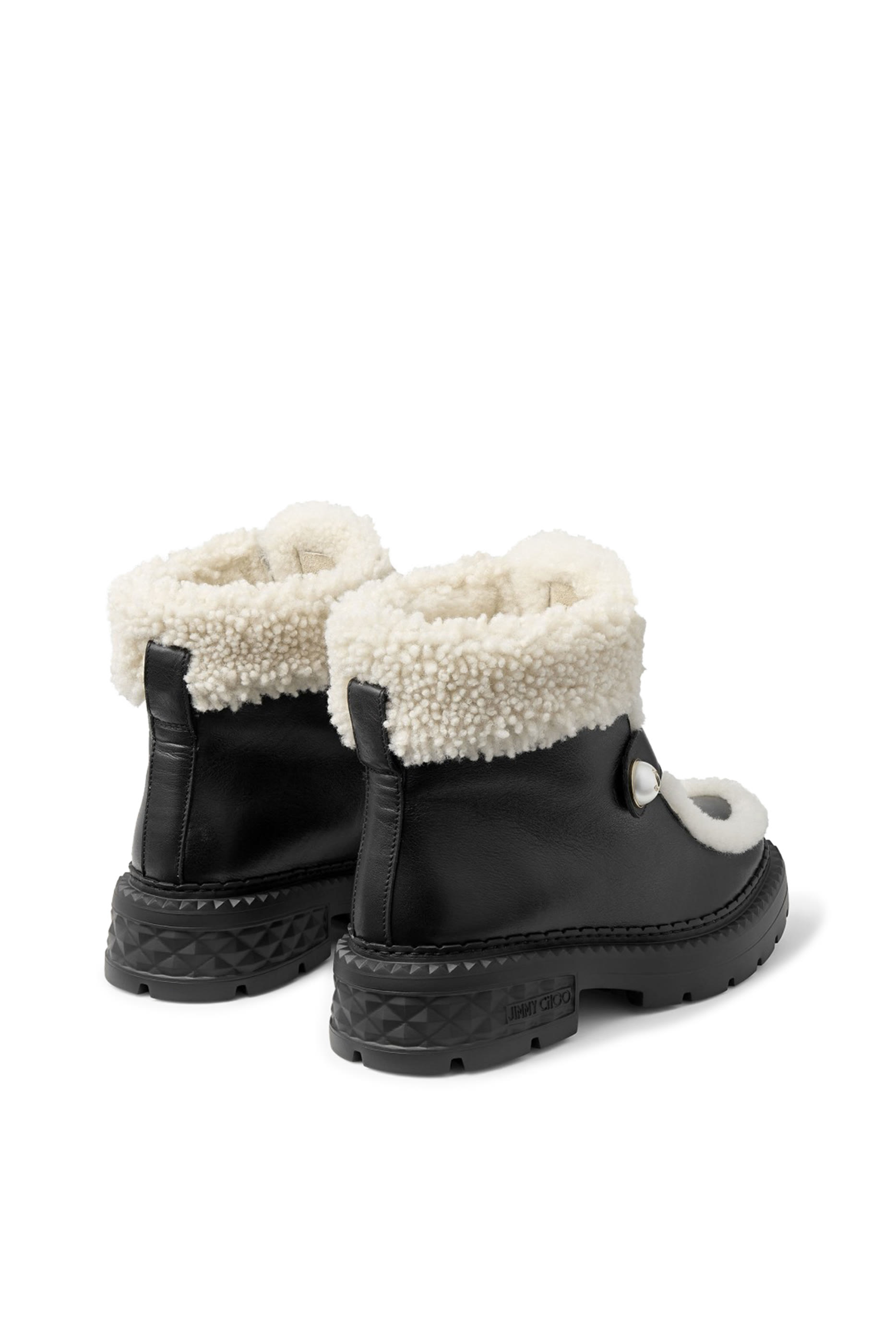 Shea Leather Shearling Ankle Boots