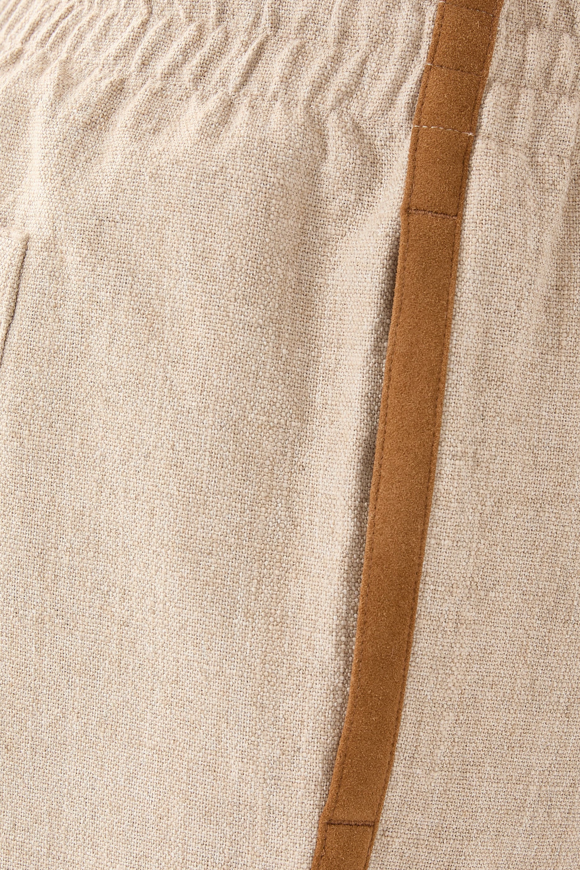 Suede Trimmed Track Shorts 