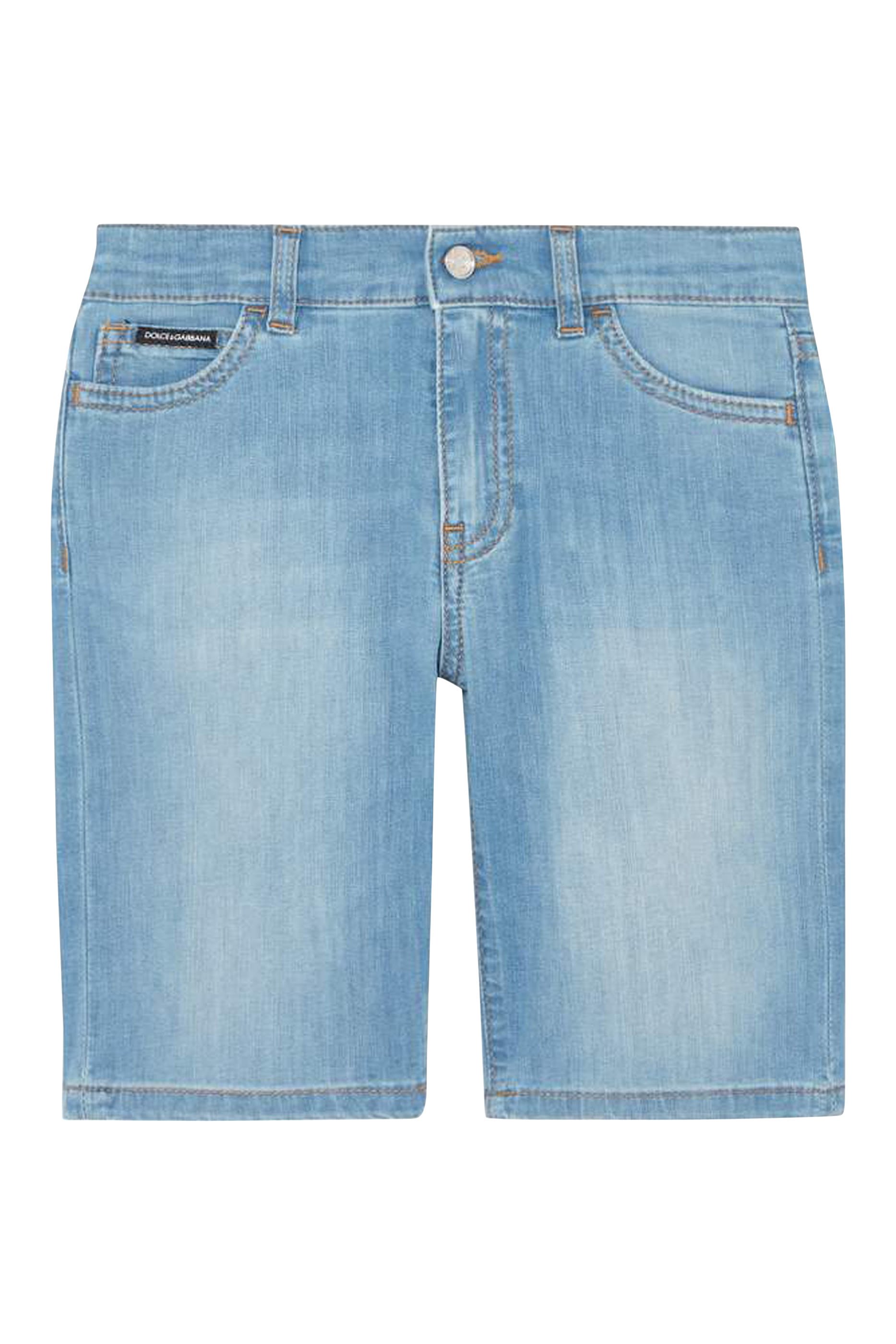 Kids Adjustable Denim Shorts