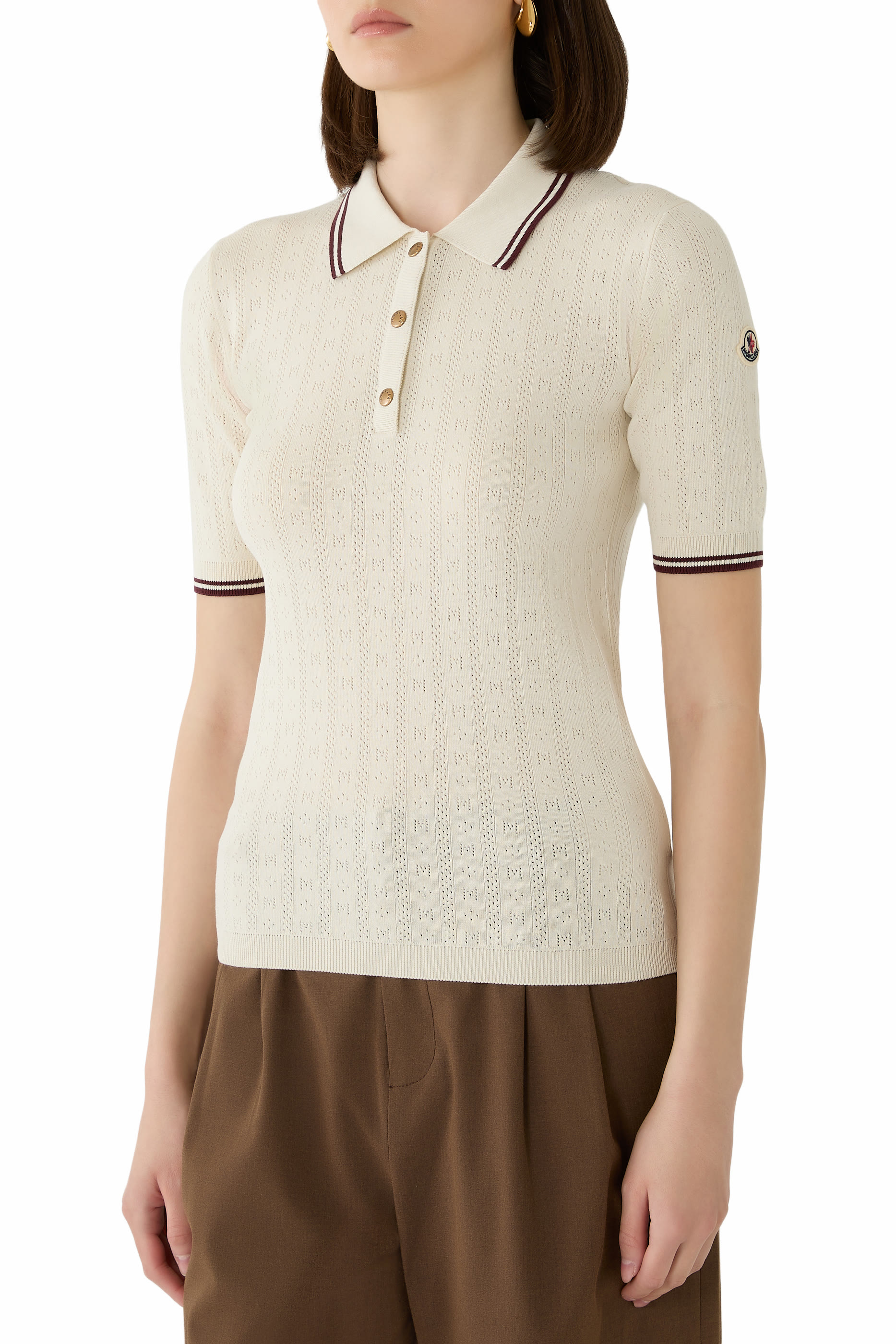 Rhombus and Logo Polo Shirt