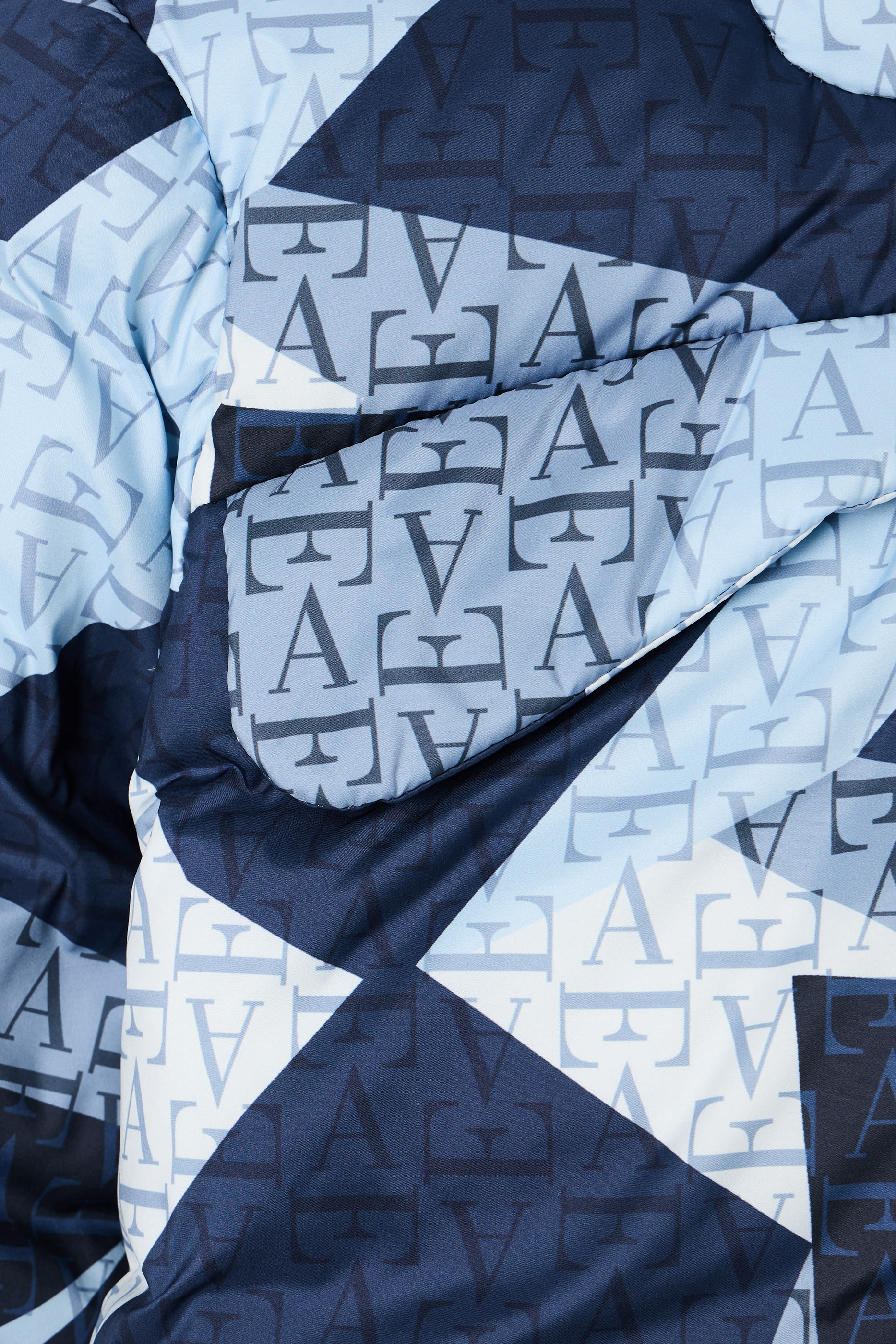 Kids Geometric Pattern Down Coat