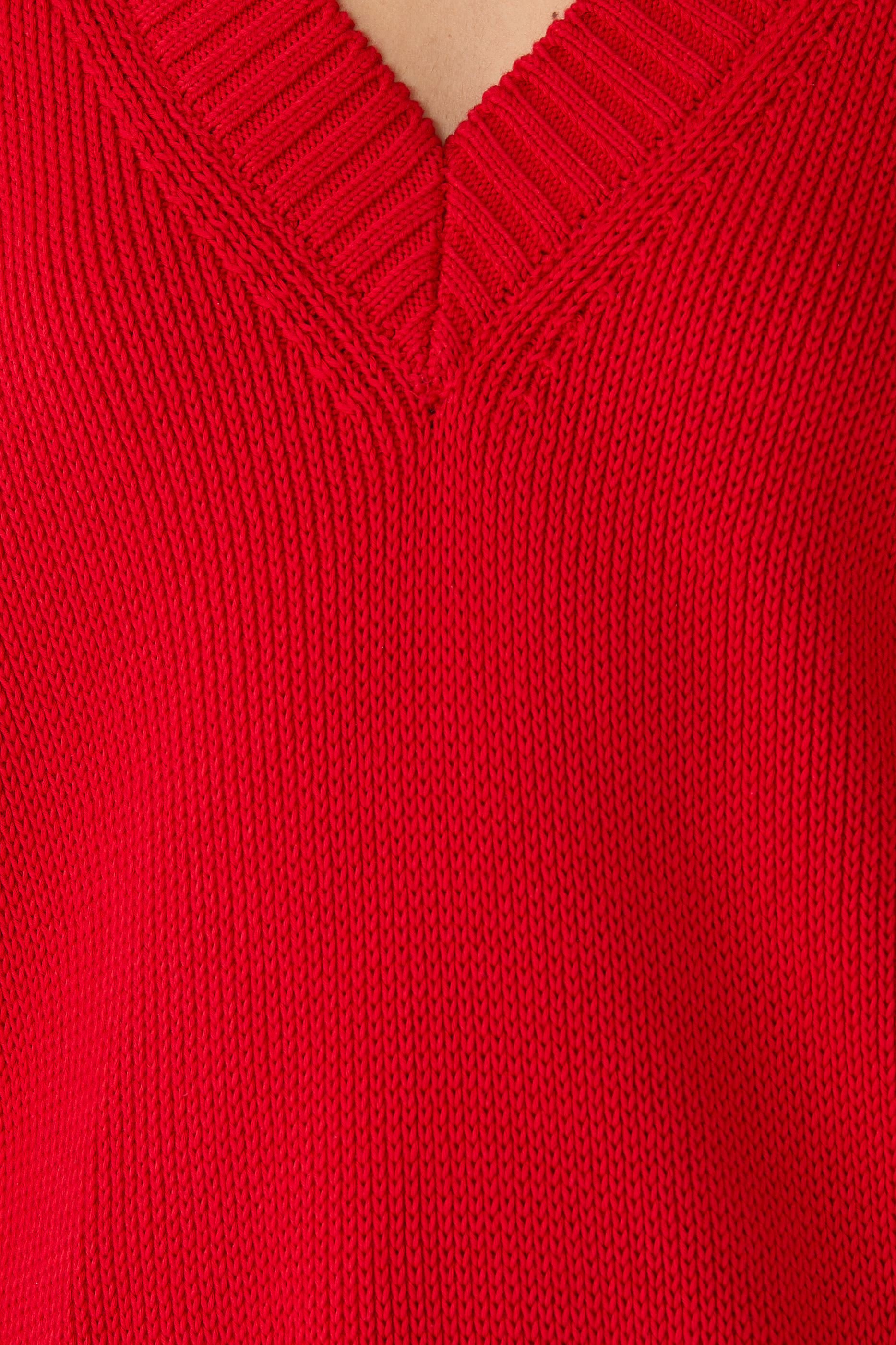 V-Neck Knitted Jumper
