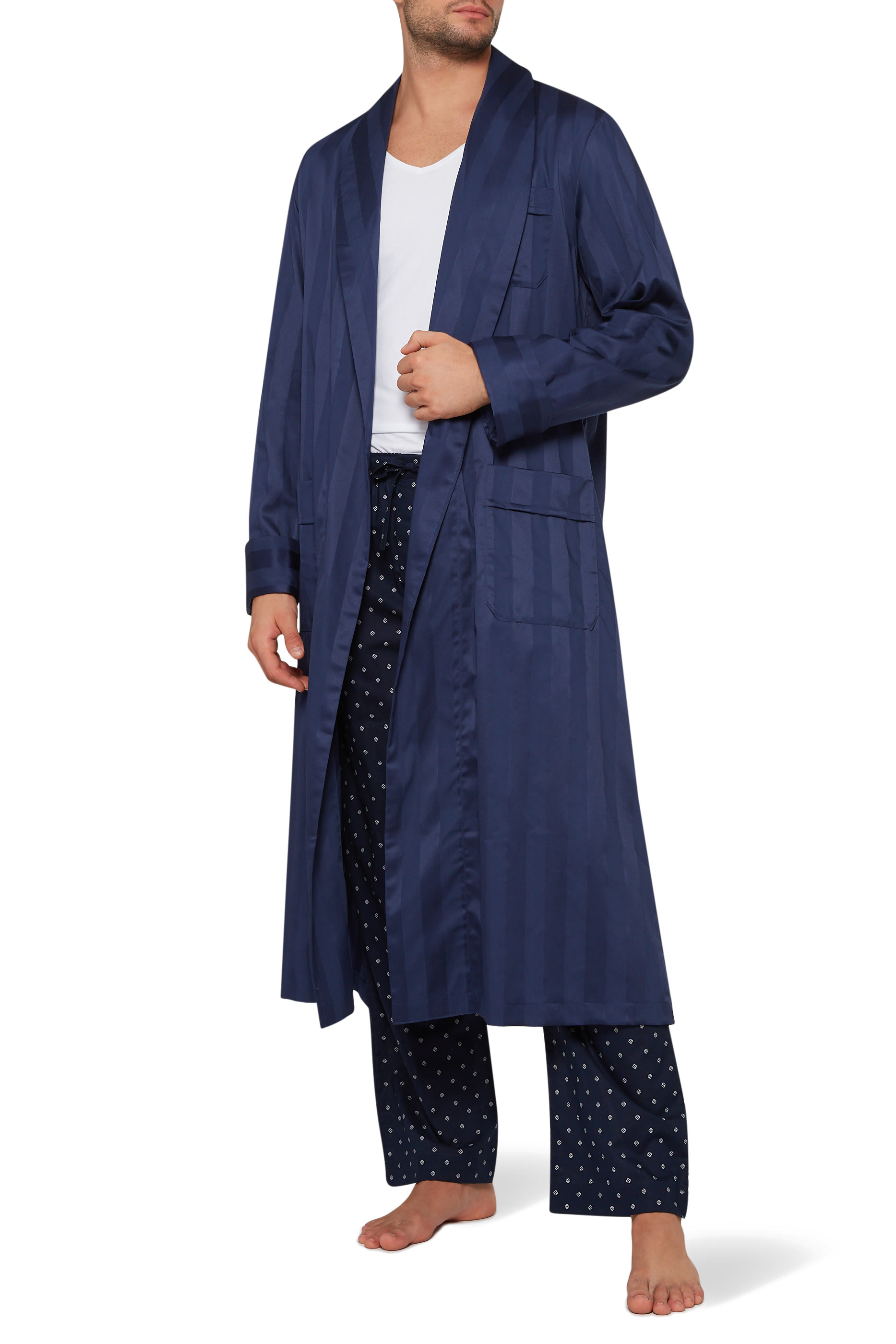 Lingfield Striped Robe