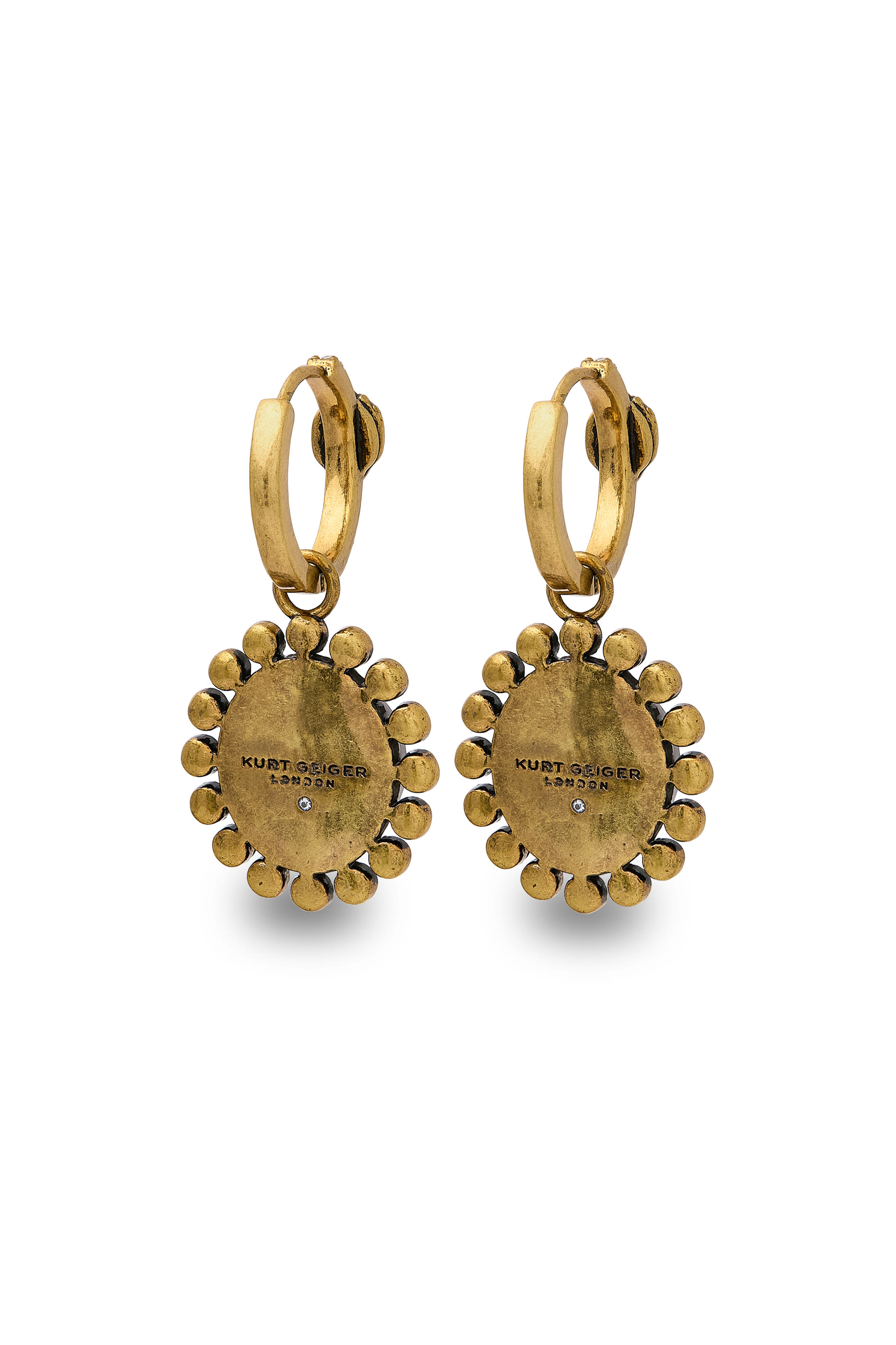 Octavia Earrings, Brass & Crystals