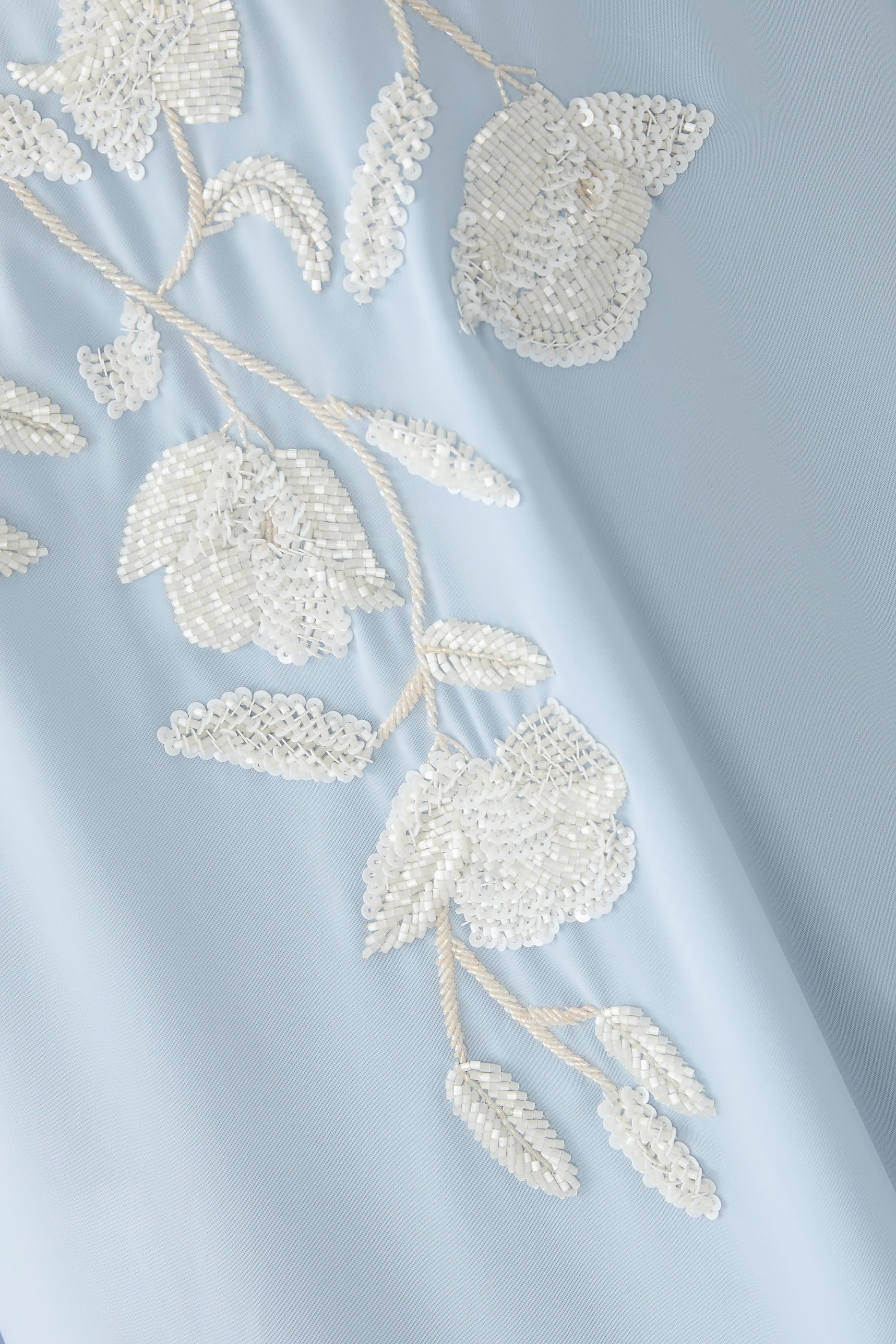 Floral Embellished Cape Dress