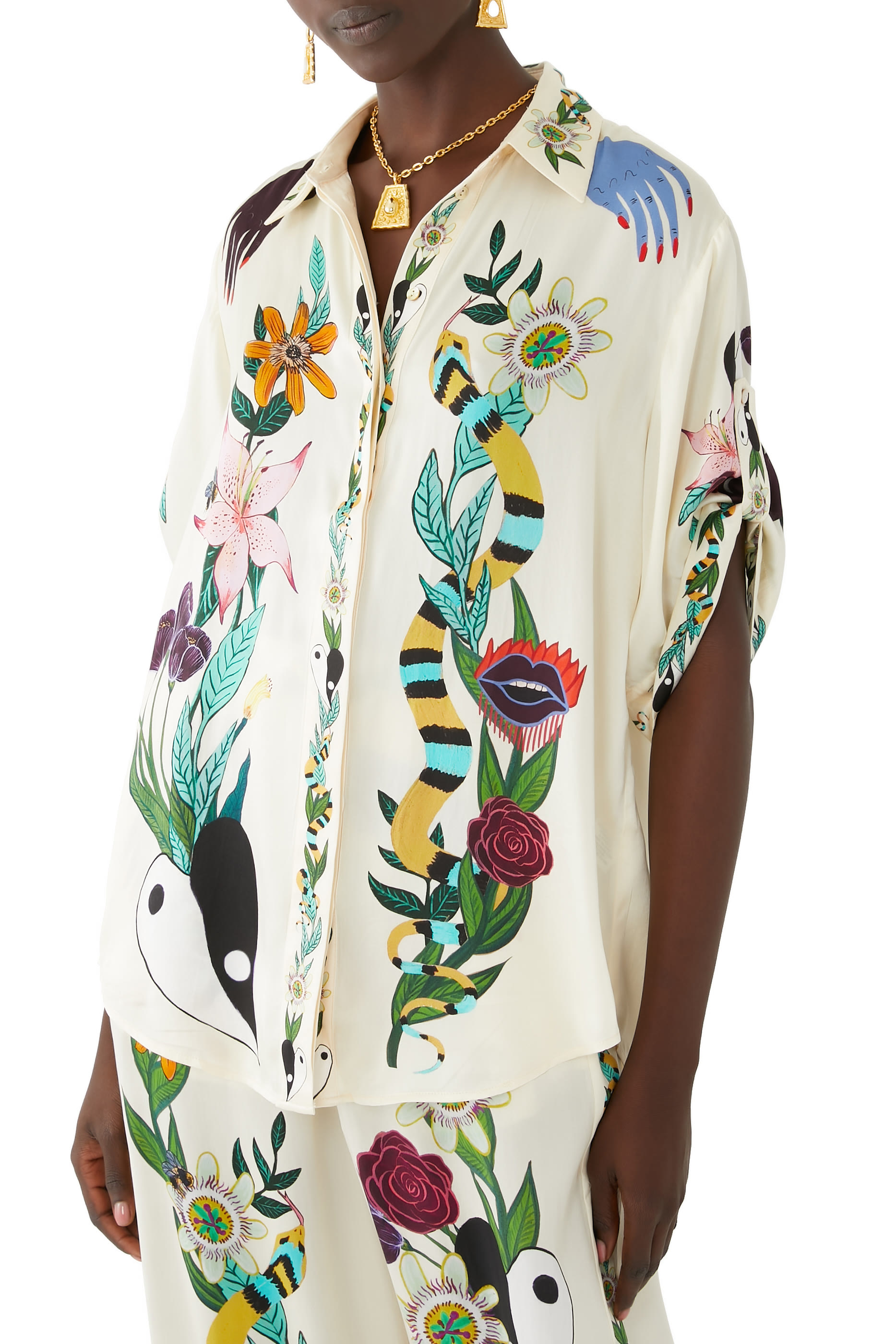 Meagan Oversized Silk Shirt