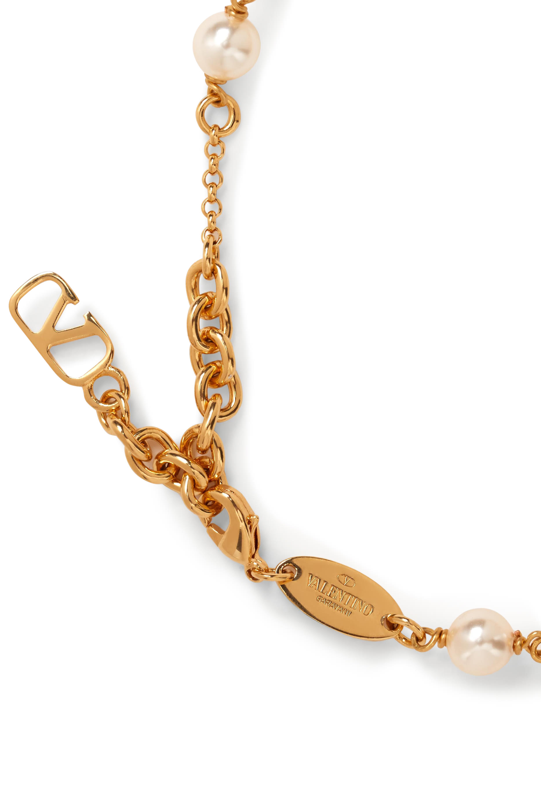  VLogo Signature Pearl Bracelet