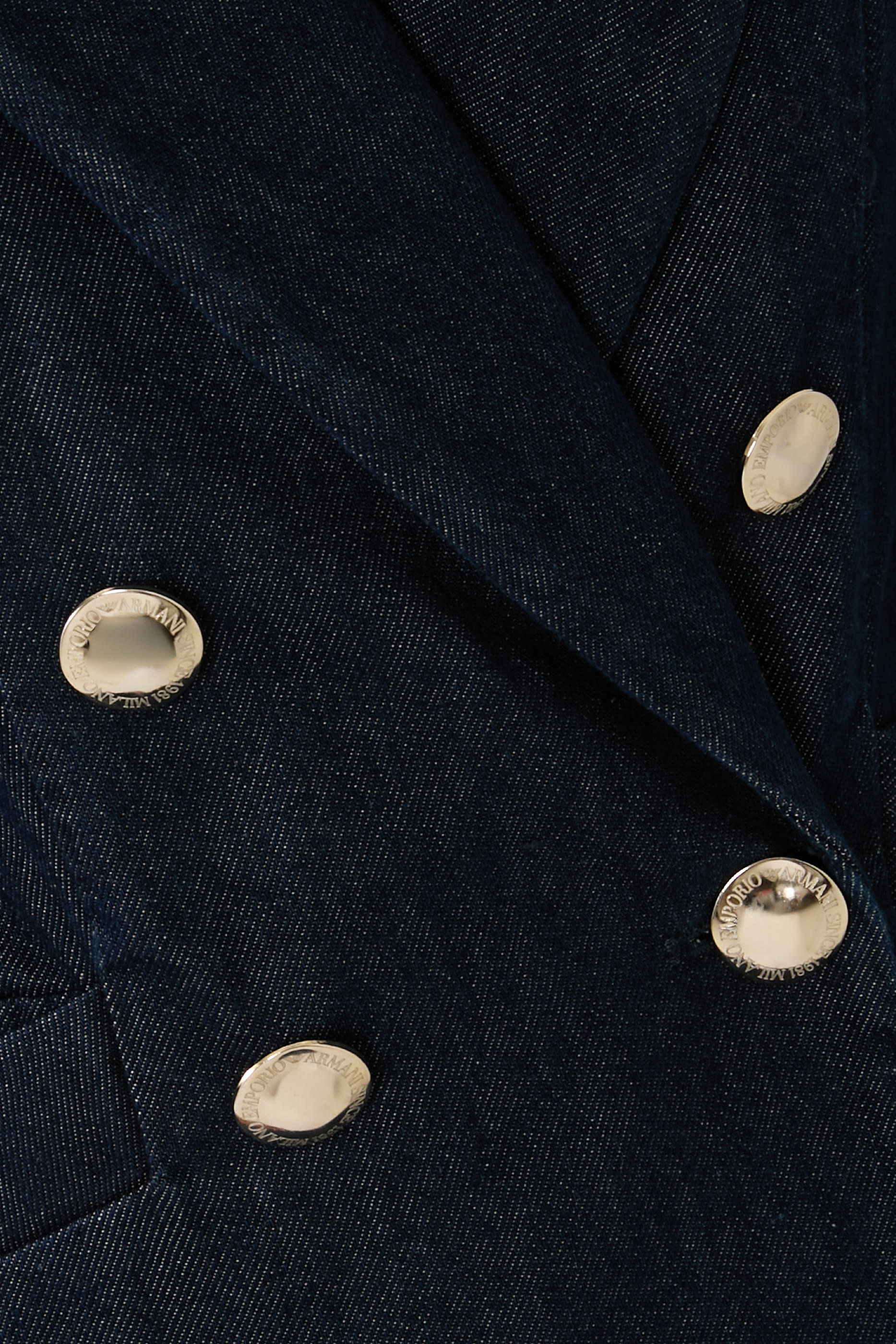 Double-Breasted 11 Oz Denim Blazer