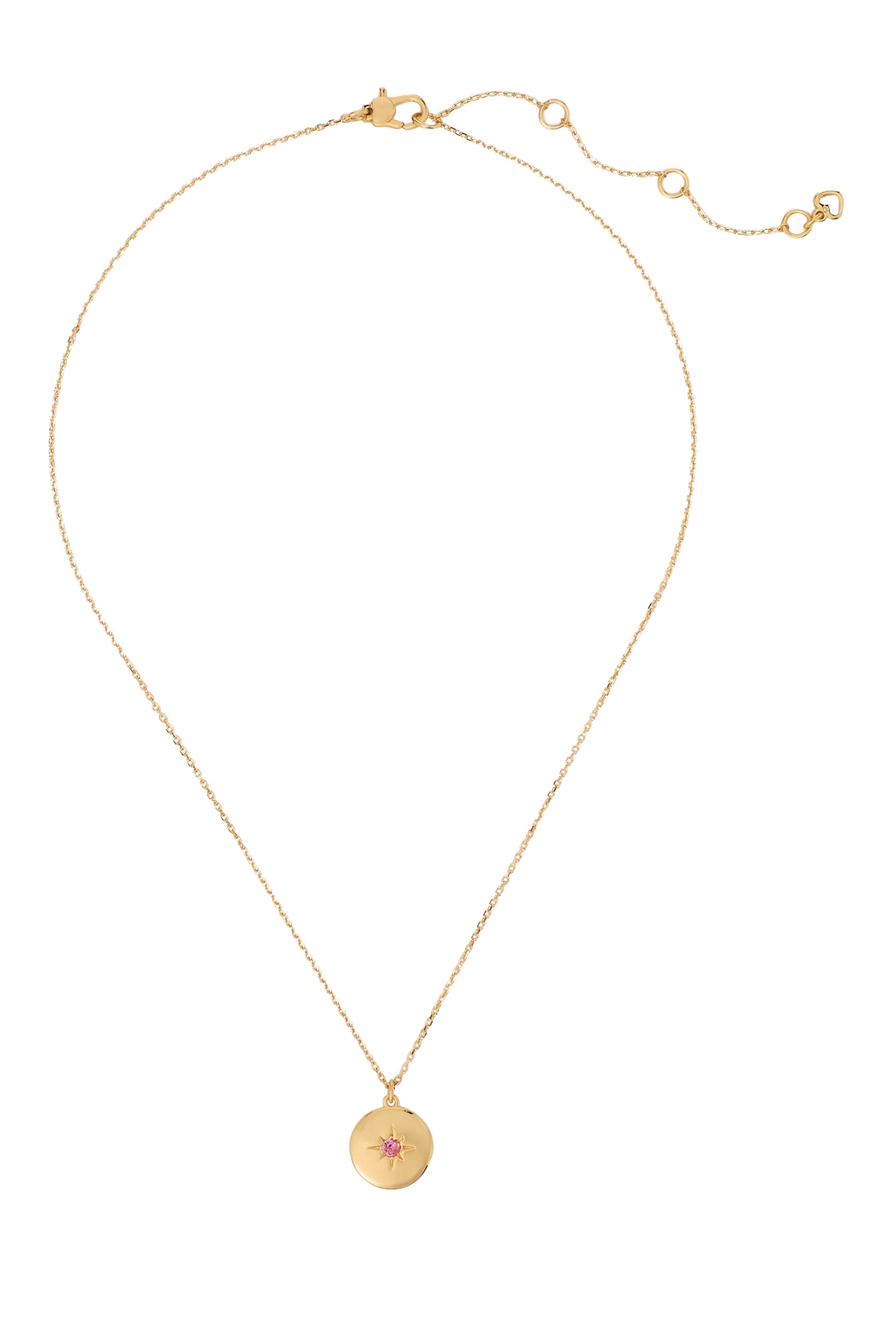 The Color Spark Collection Pink Peace Medallion Necklace