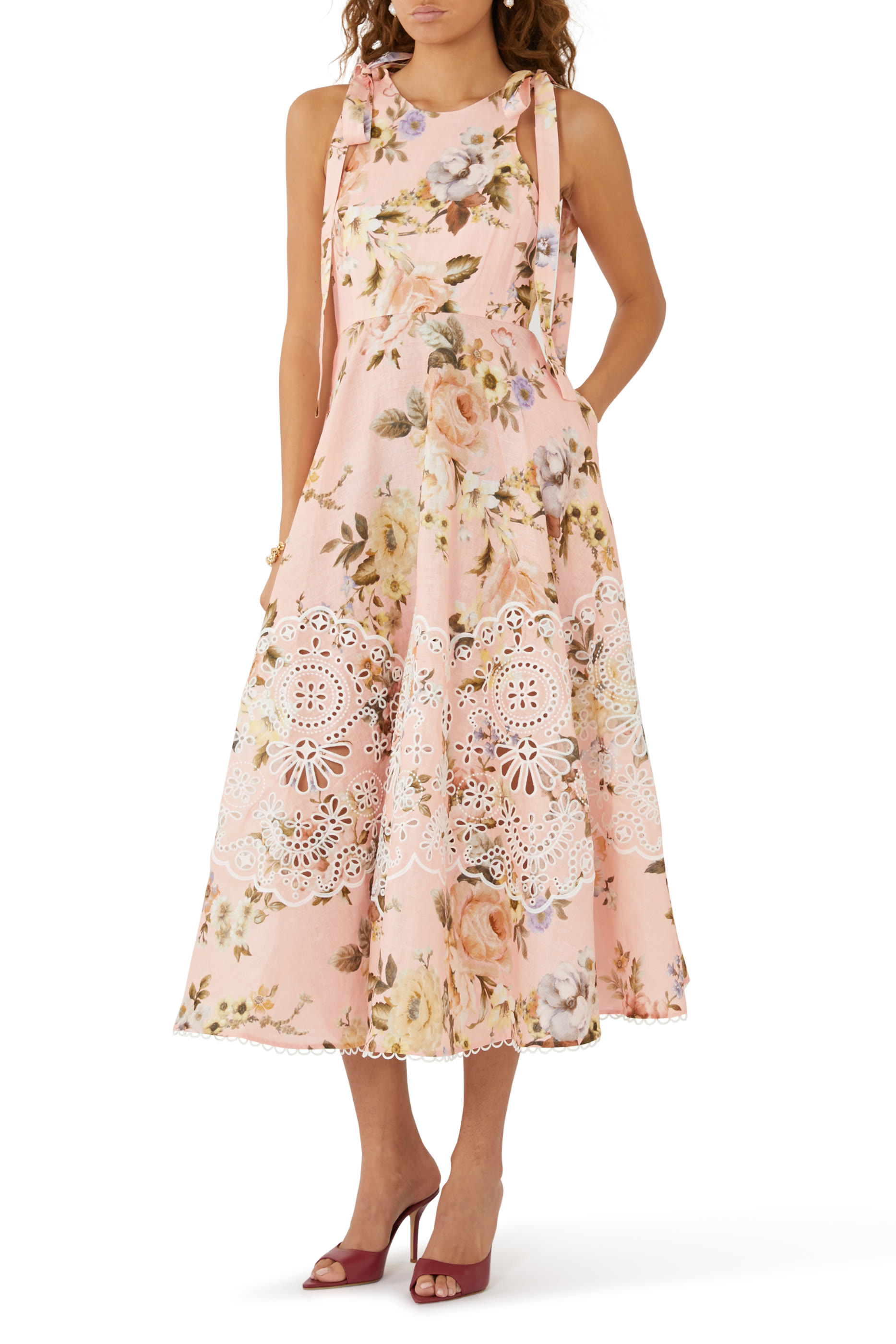 Acacia Broderie Midi Dress