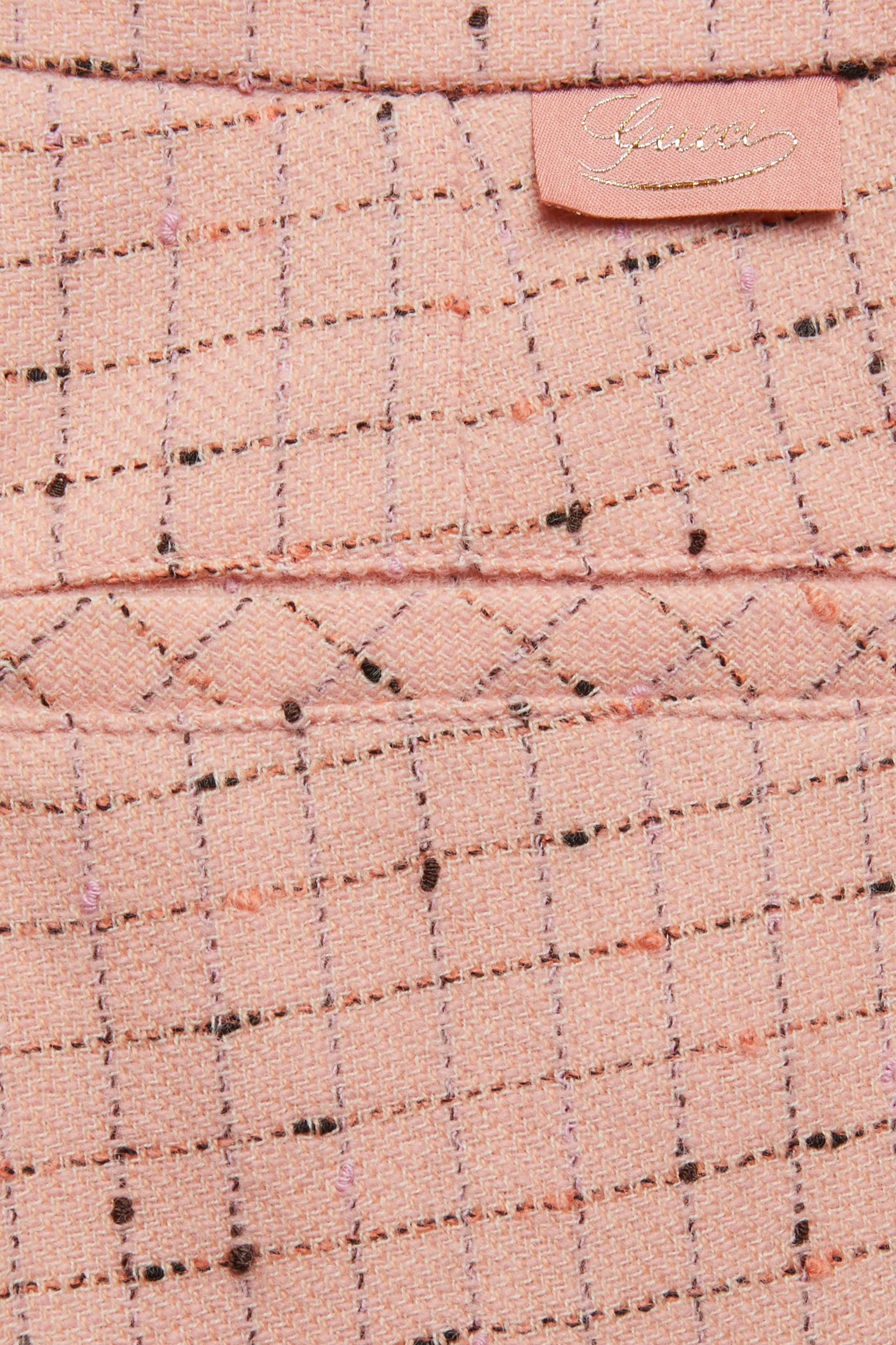 Kids Check Damier Wool Pants