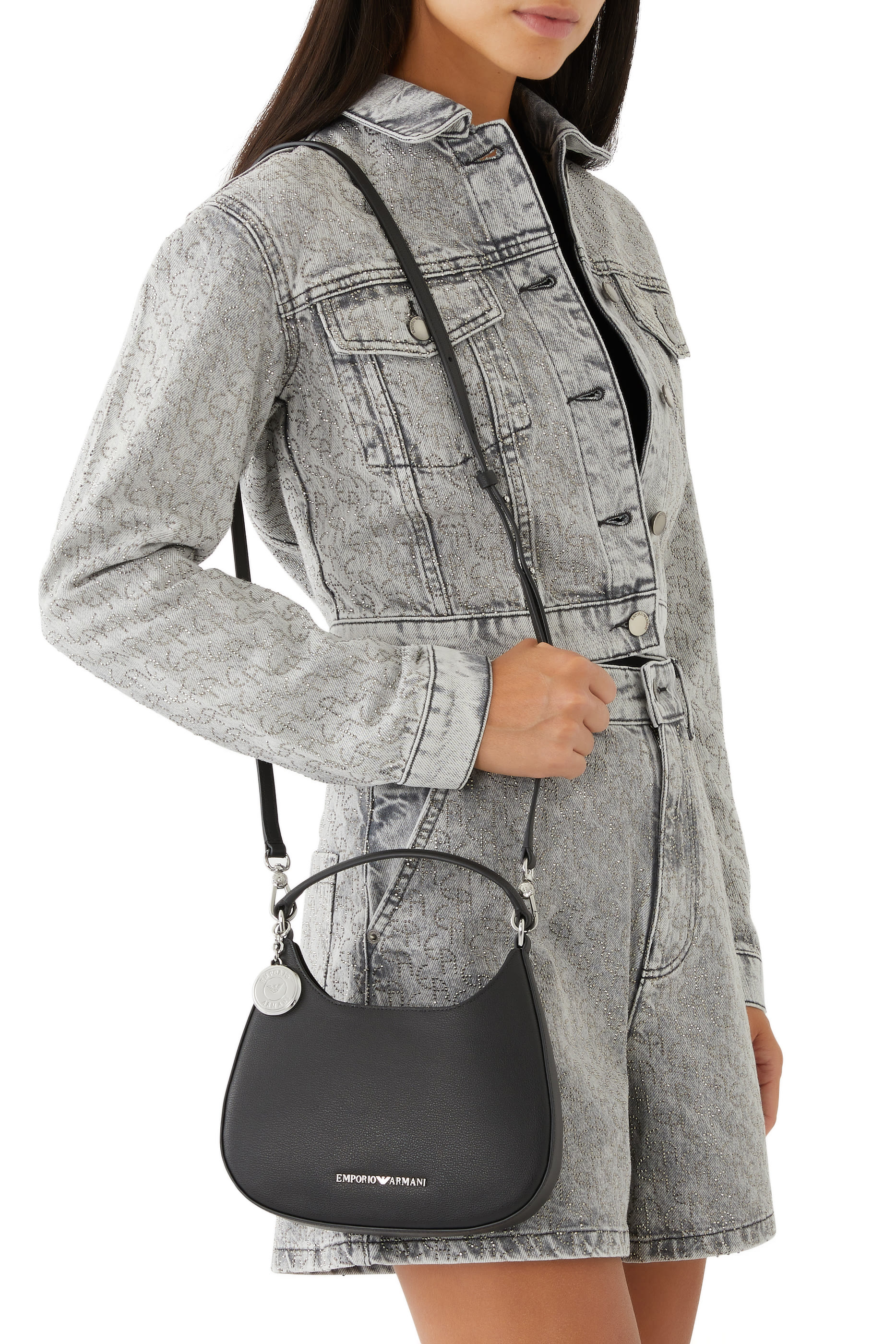 ASV Micro-Grain Recycled Leather Hobo Bag