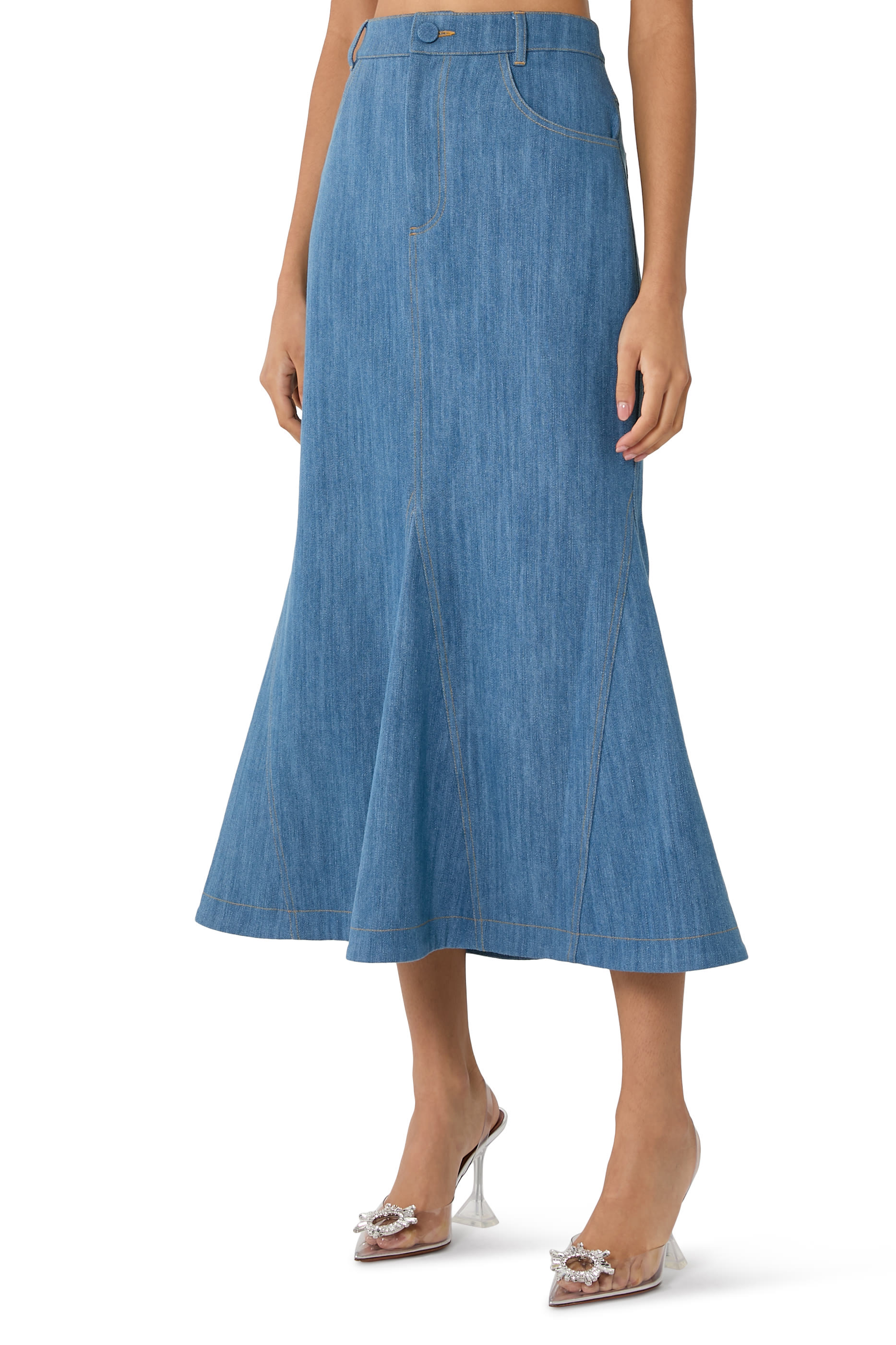 Megan Skirt in Denim