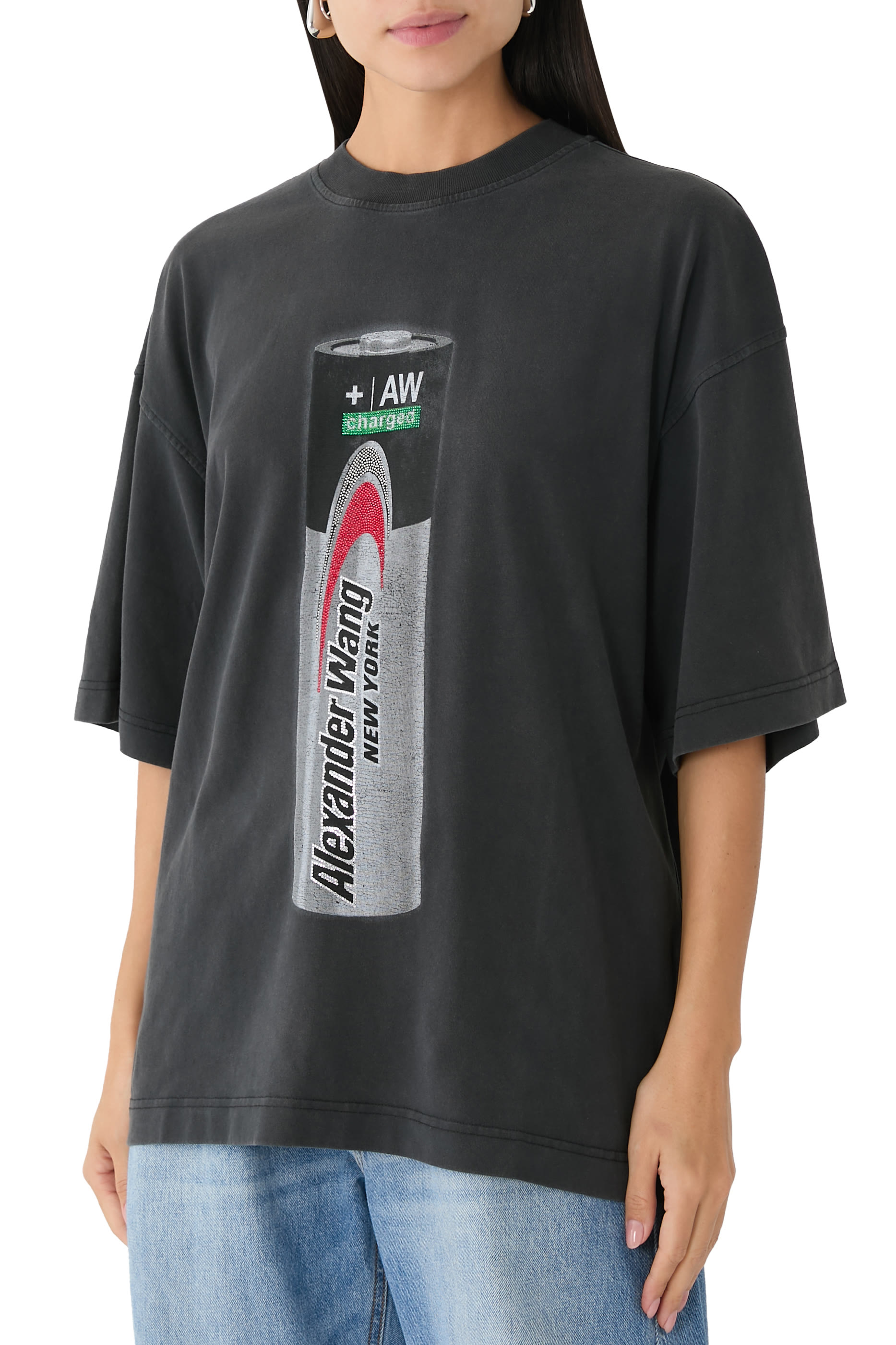Battery Logo-Print Graphic T-Shirt