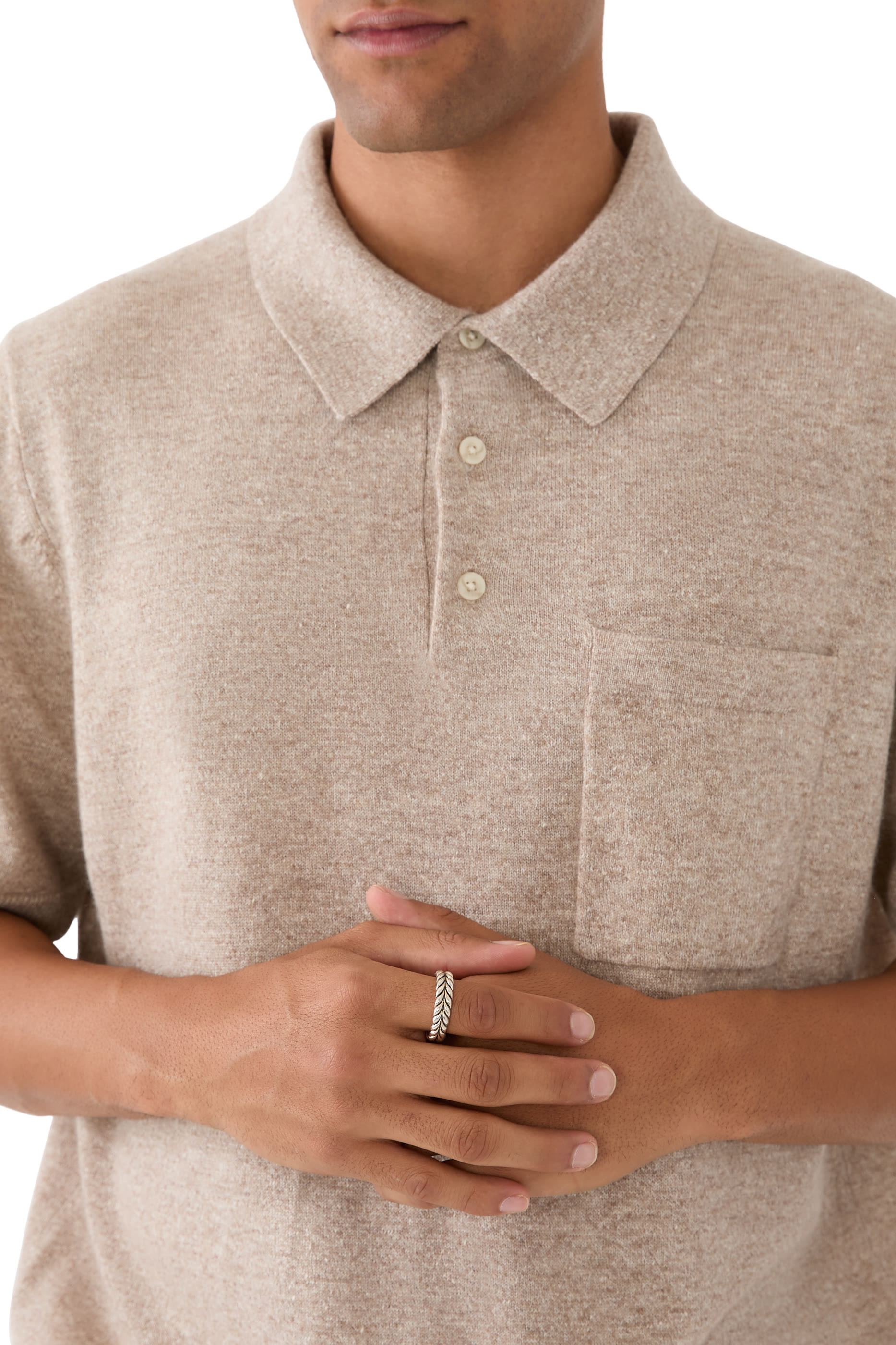 Chevron Band Ring, Sterling Silver