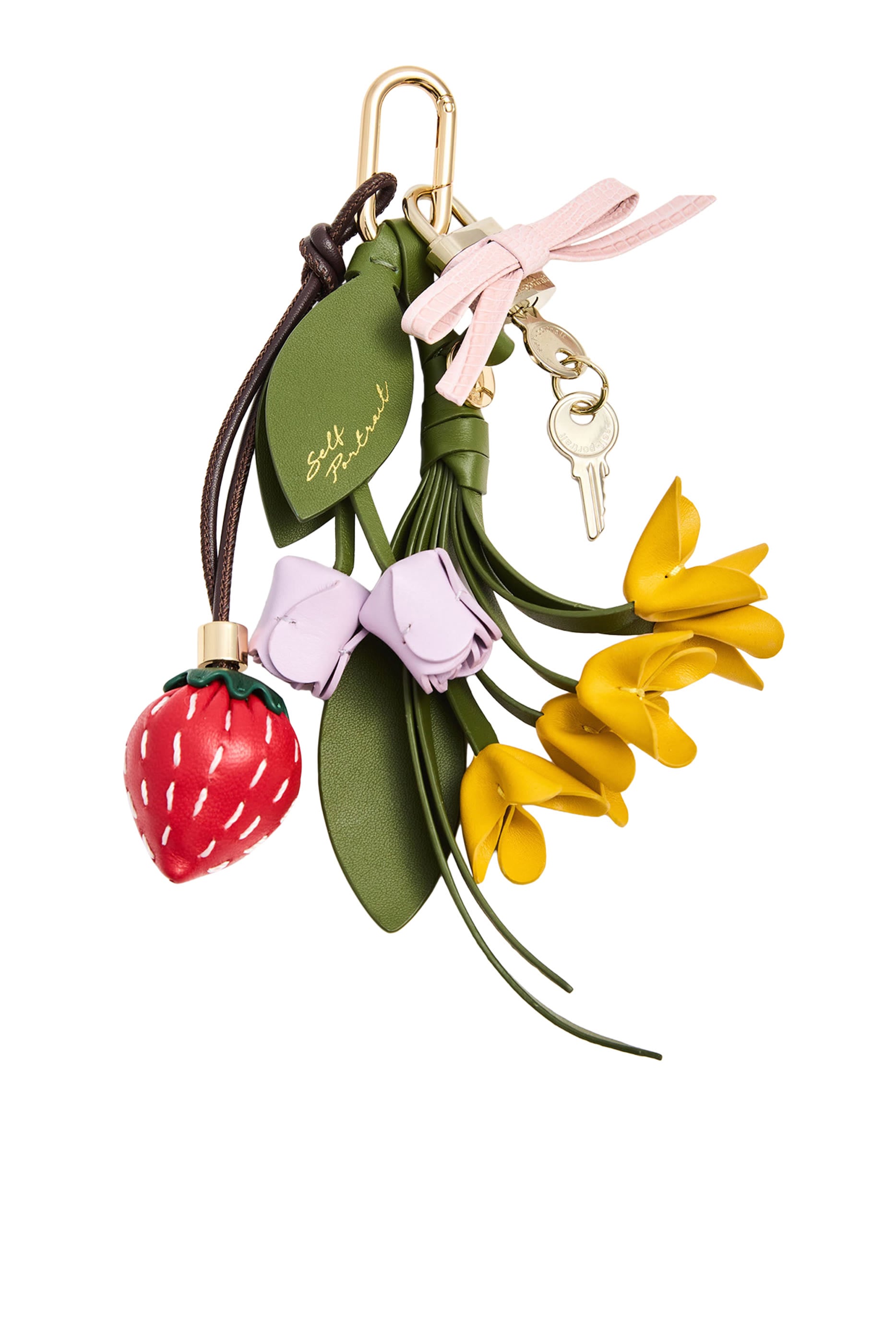 Raffia Charm Bucket Bag 