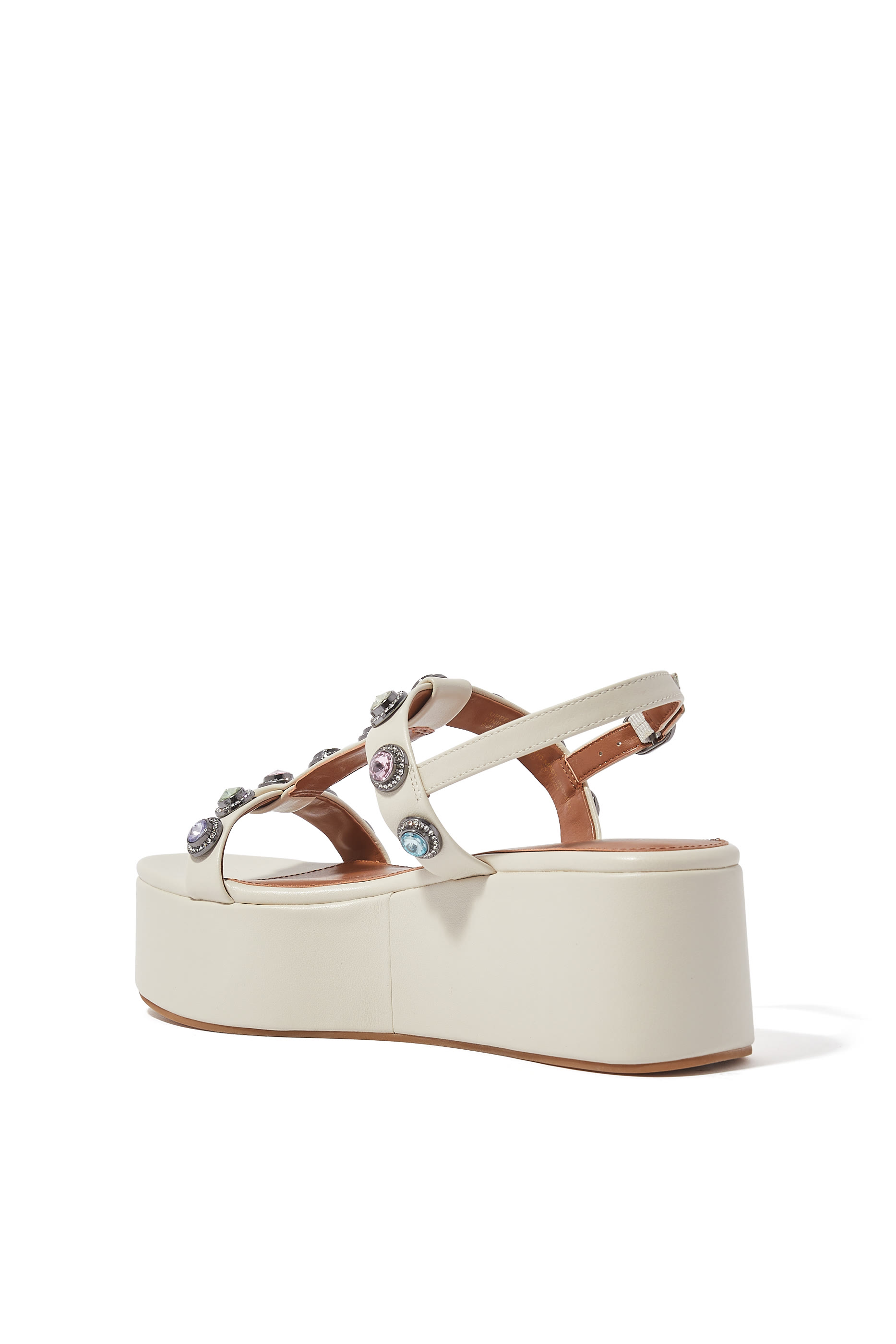 Octavia 50 Leather Platform Sandals